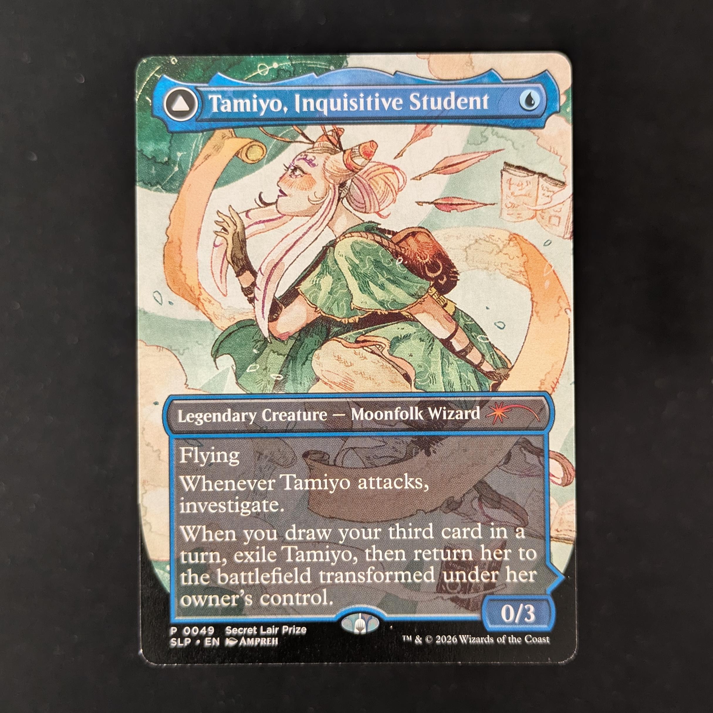 MTG Singles - Tamiyo, Inquisitive Student // Tamiyo, Seasoned Scholar - DCI Promos - NM -