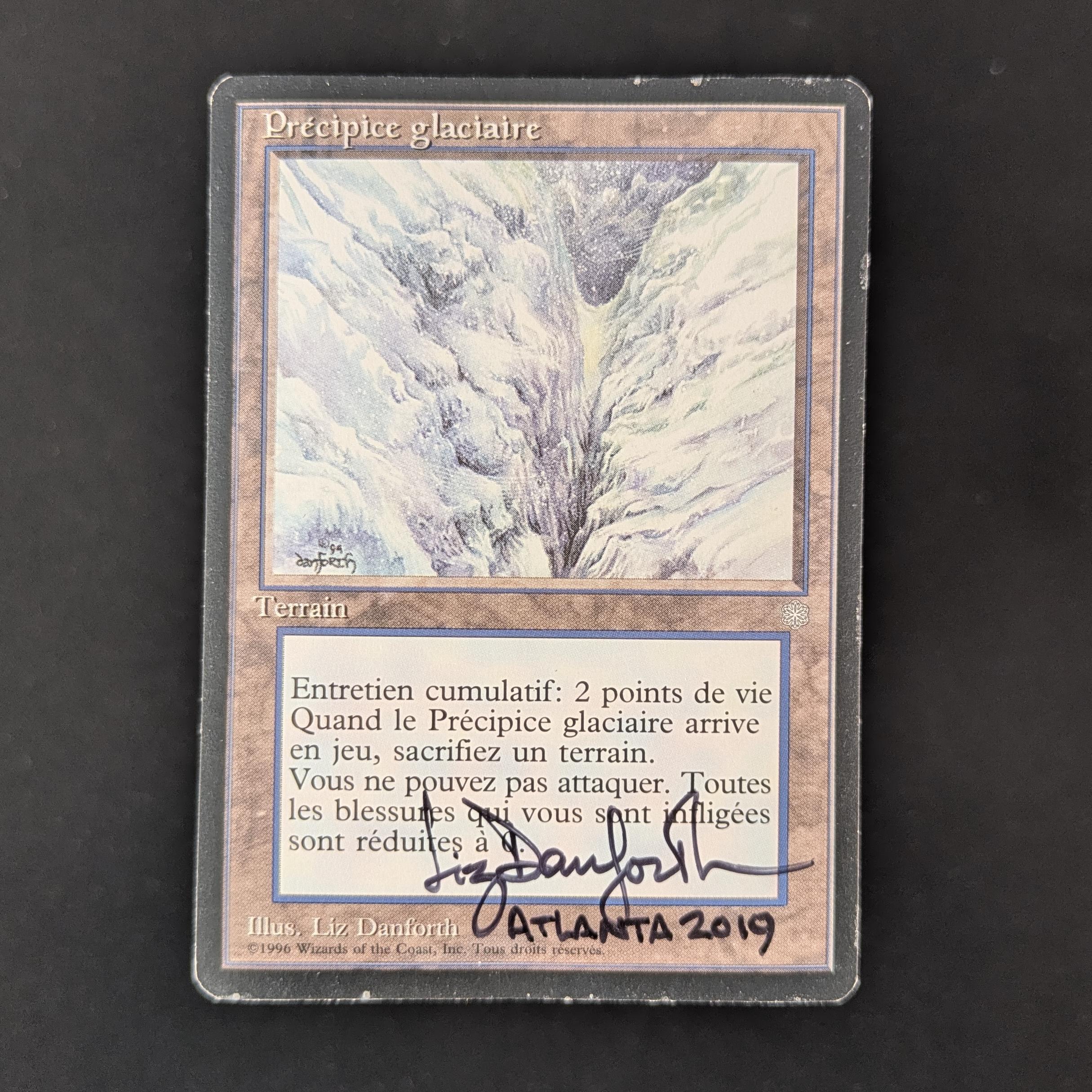 MTG Singles - Glacial Chasm - Artist Proof - SIGNED; SKETCHED BACK -