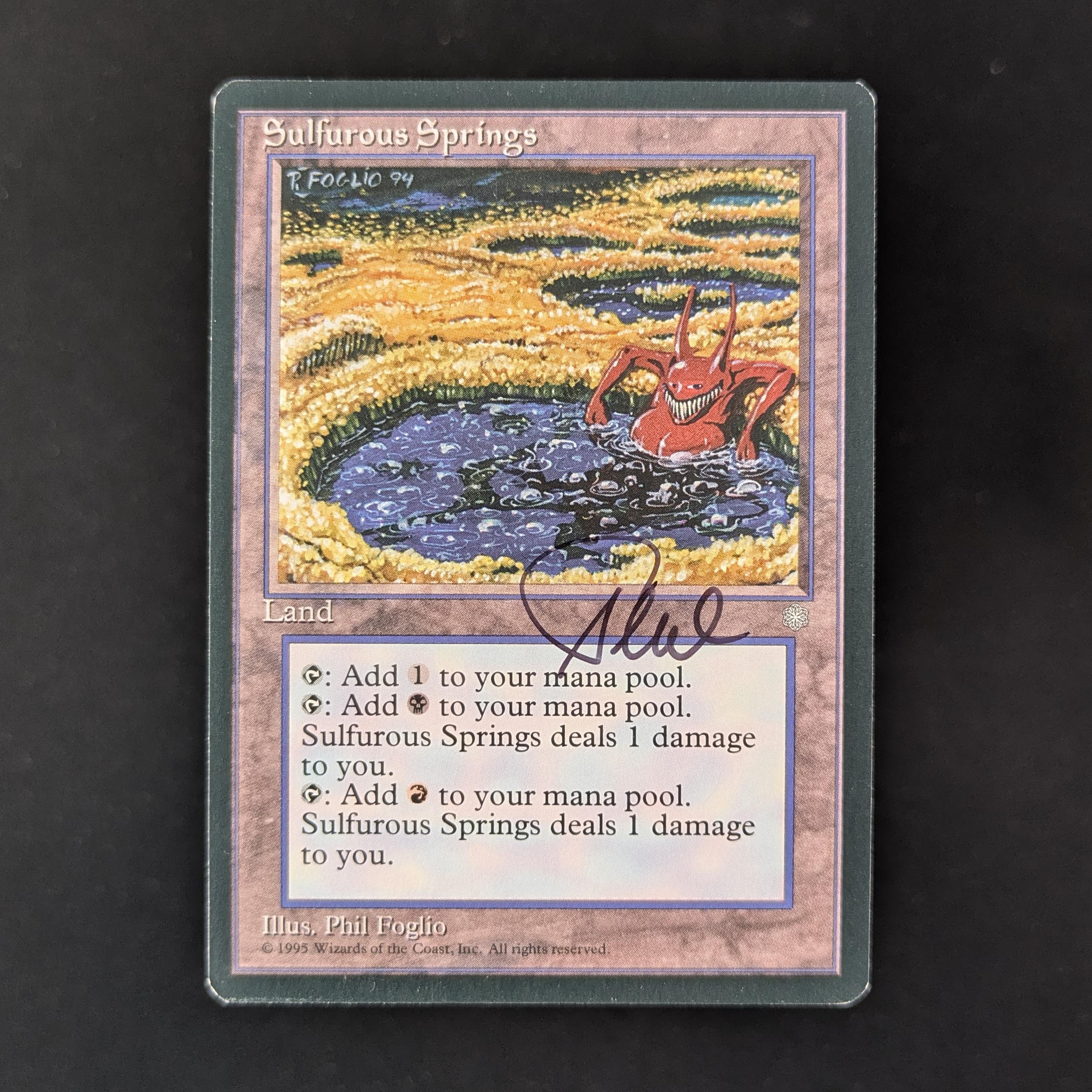 MTG Singles - Sulfurous Springs - Artist Proof - SIGNED -