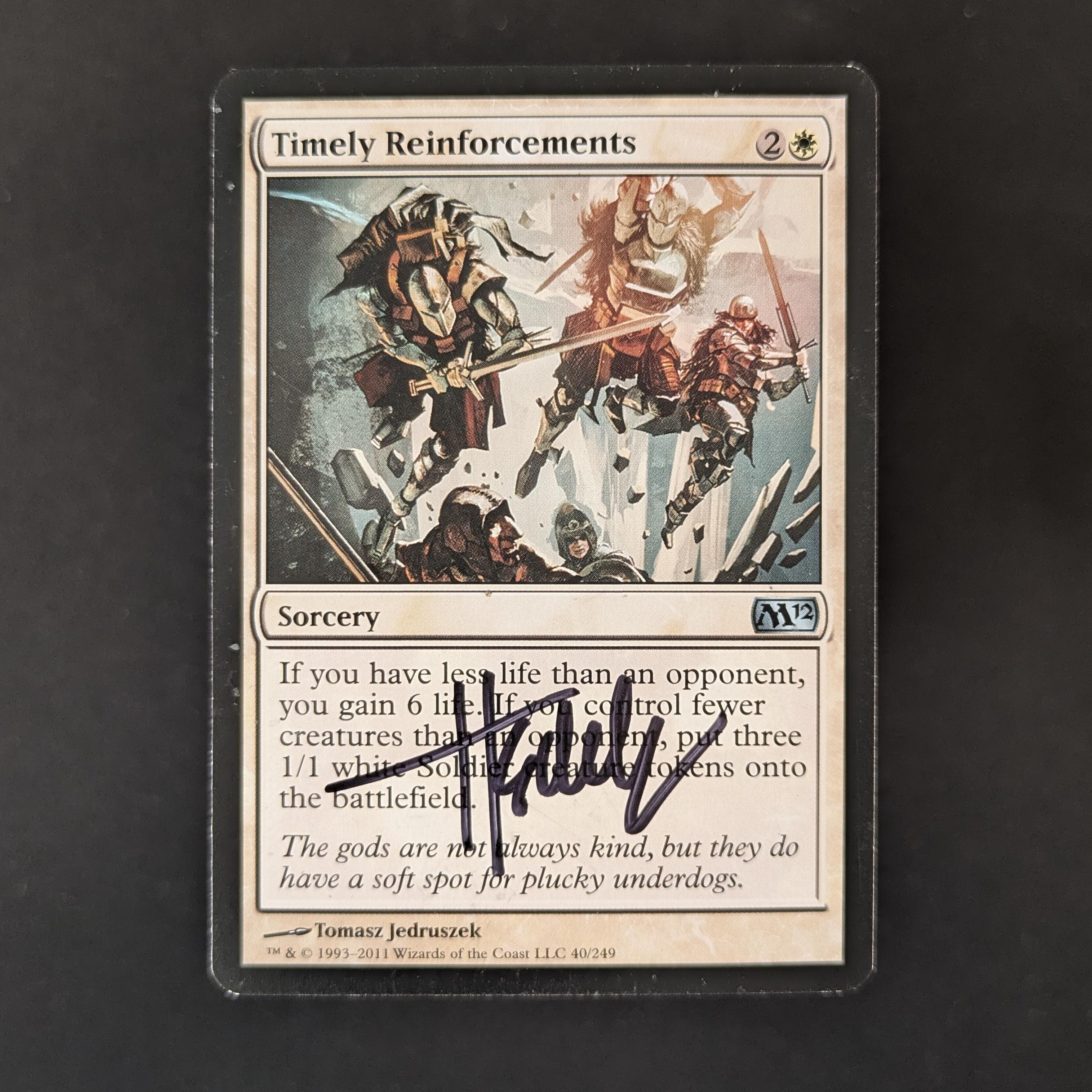 MTG Singles - Timely Reinforcements Set - Artist Proof - SIGNED; SKETCHED BACK -