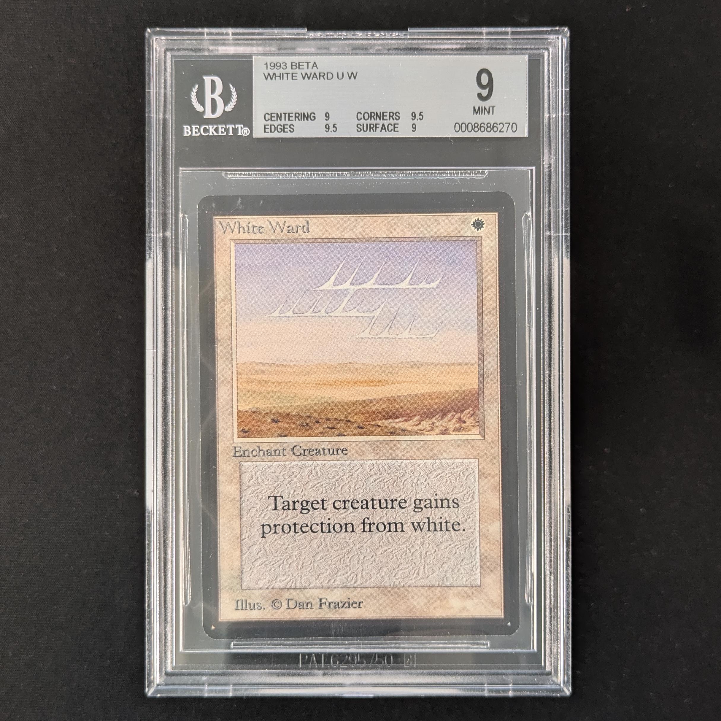 MTG Singles - White Ward - Beta - BGS 9 -