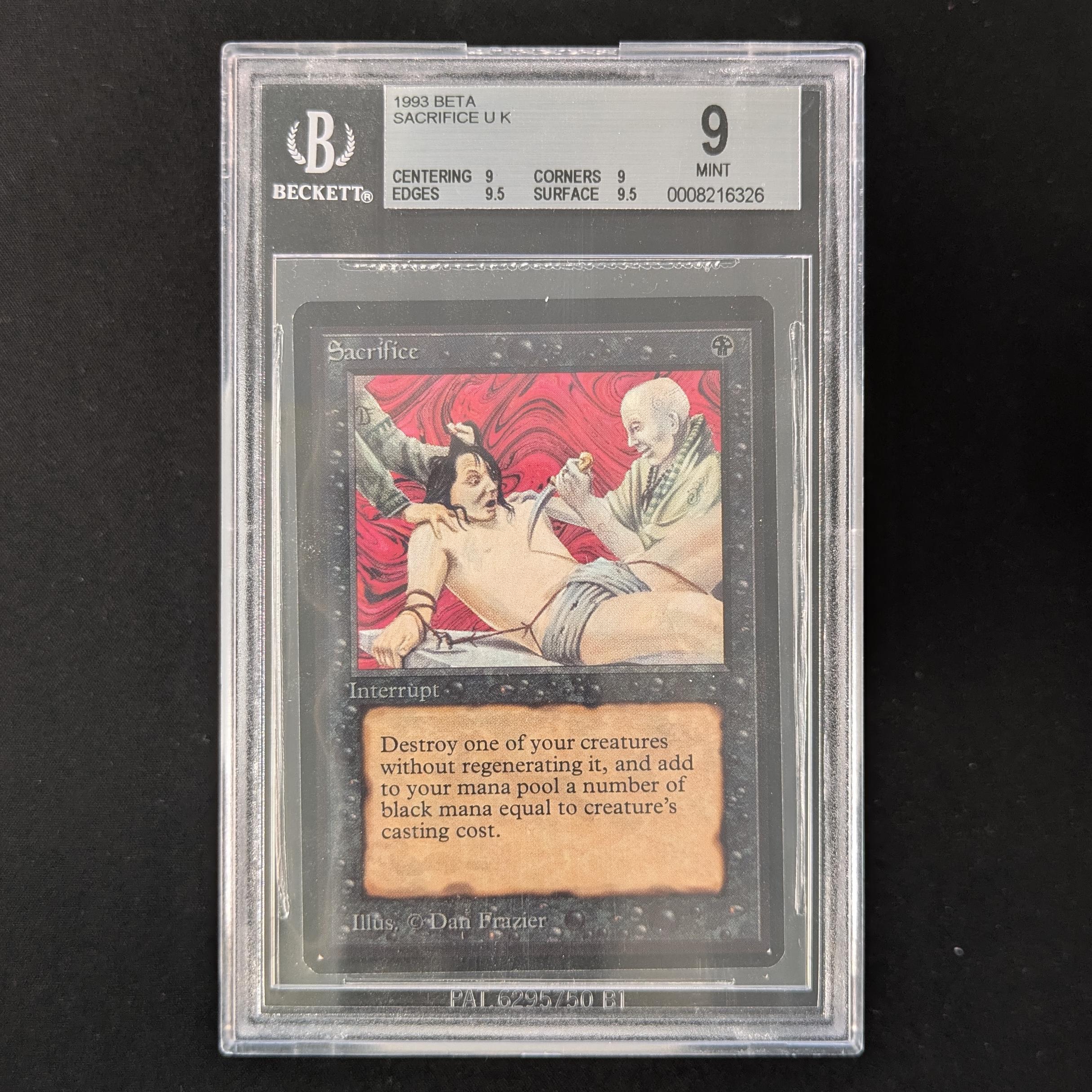 MTG Singles - Sacrifice - Beta - BGS 9 -