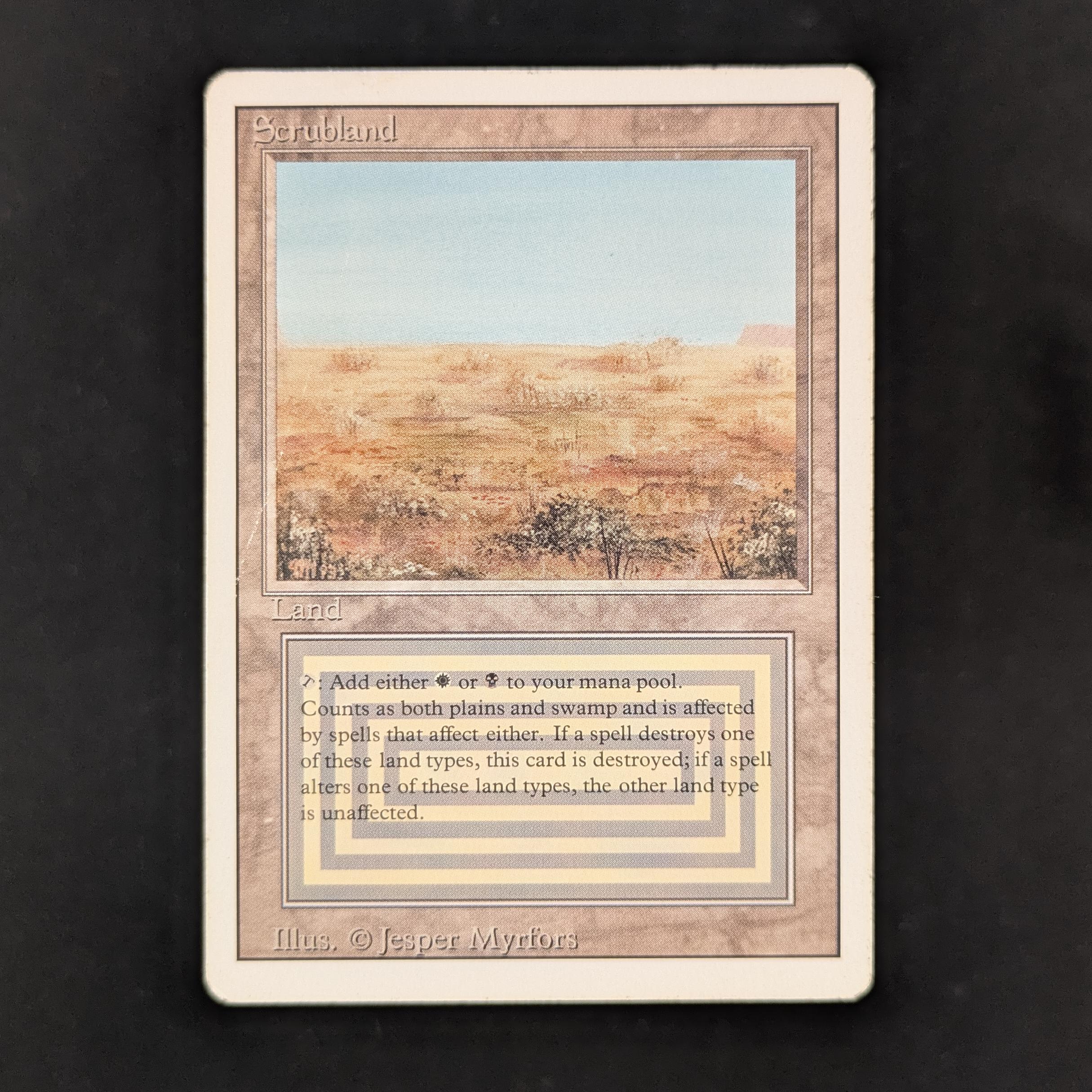 MTG Singles - Scrubland - Revised - PO - 31941