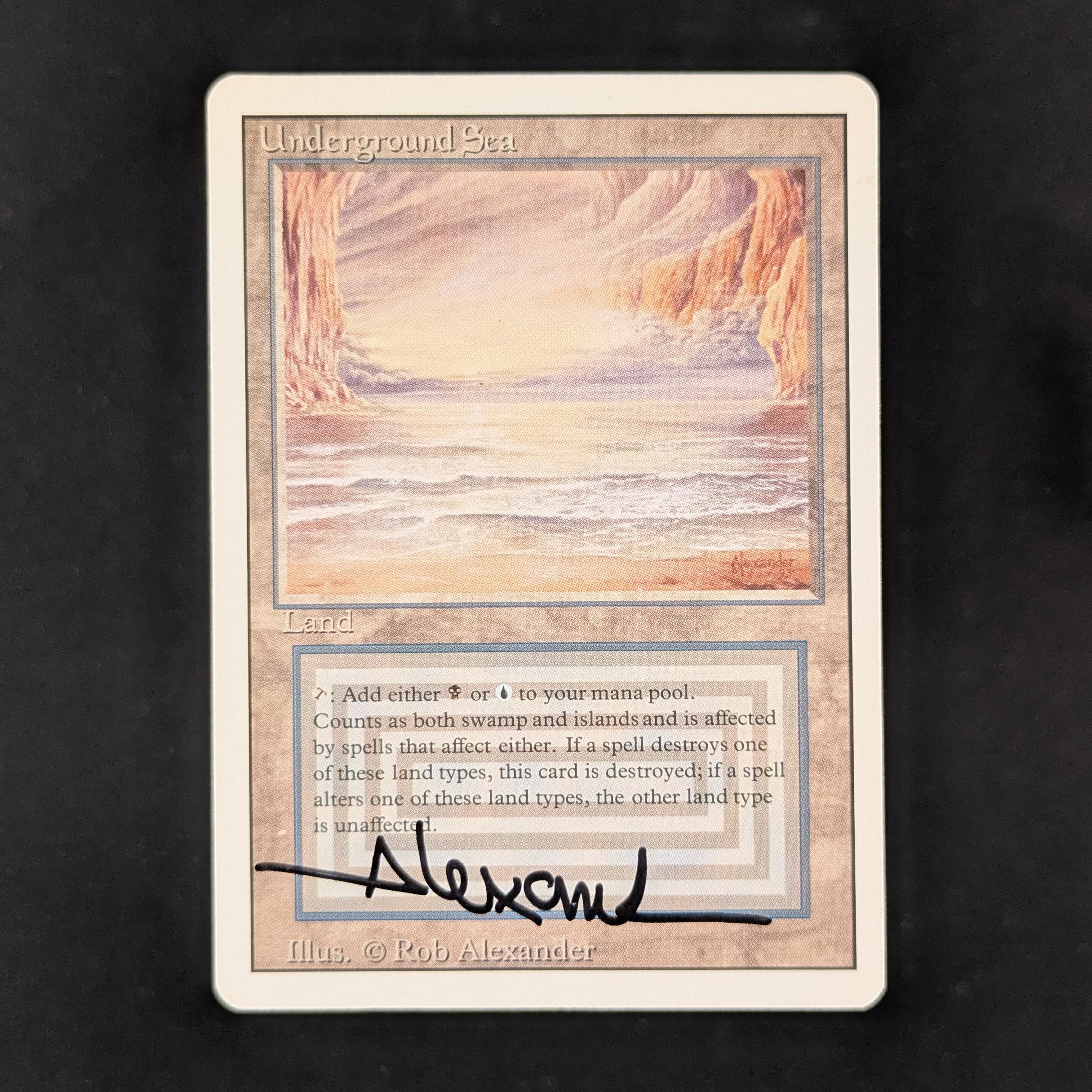 MTG Singles - Underground Sea - Revised - GD - SIGNED - 31950