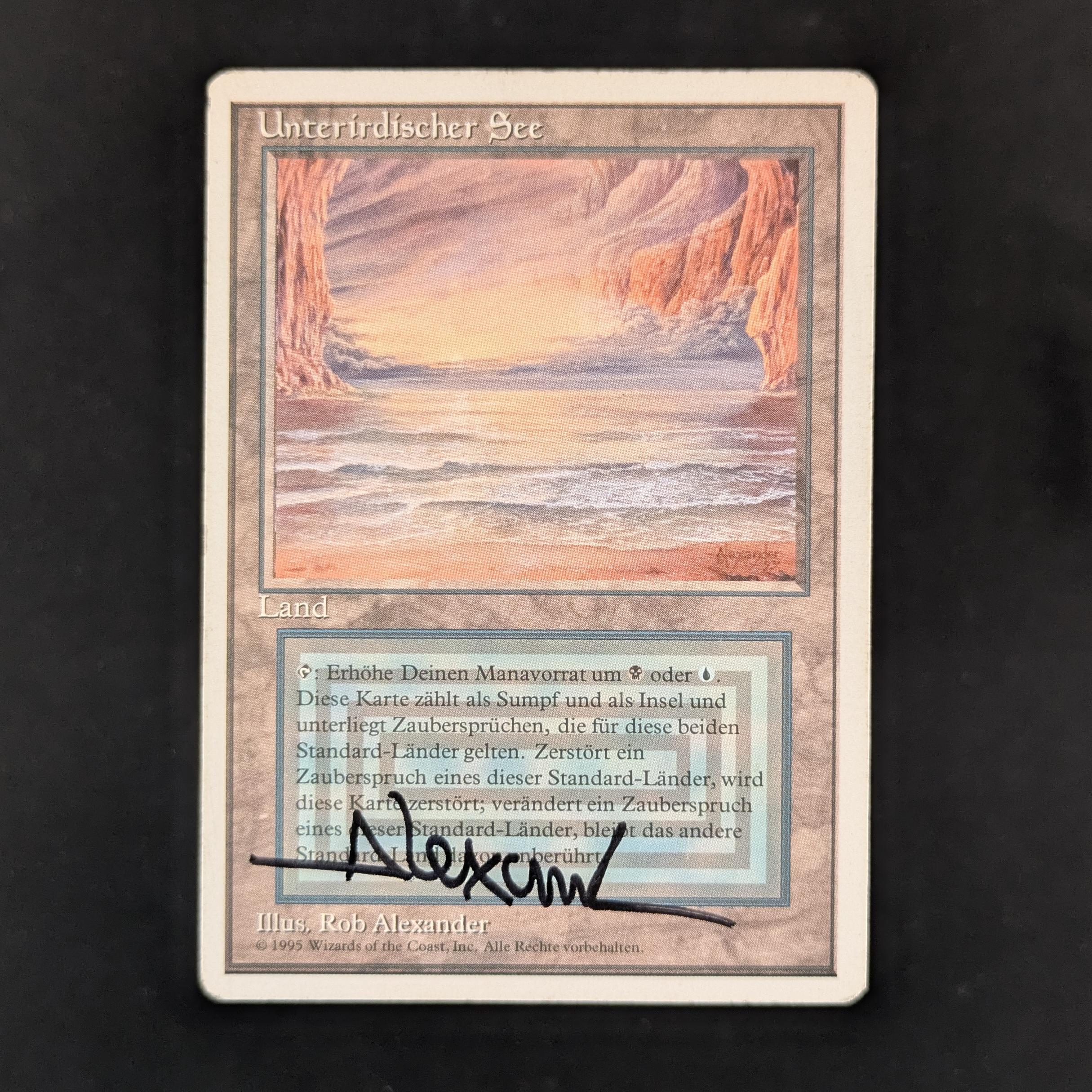 MTG Singles - Underground Sea - Foreign White Bordered - German - PL - SIGNED - 31962