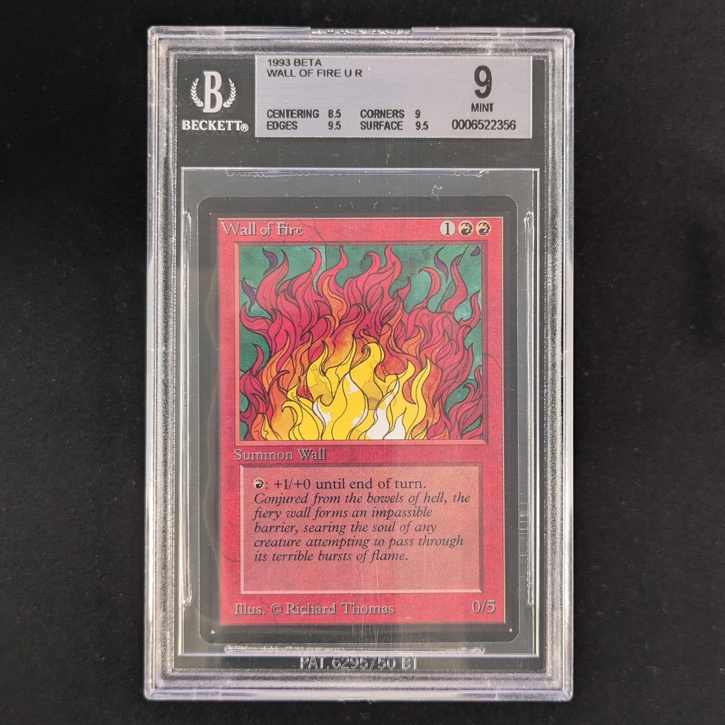 MTG Singles - Wall of Fire - Beta - BGS 9 -