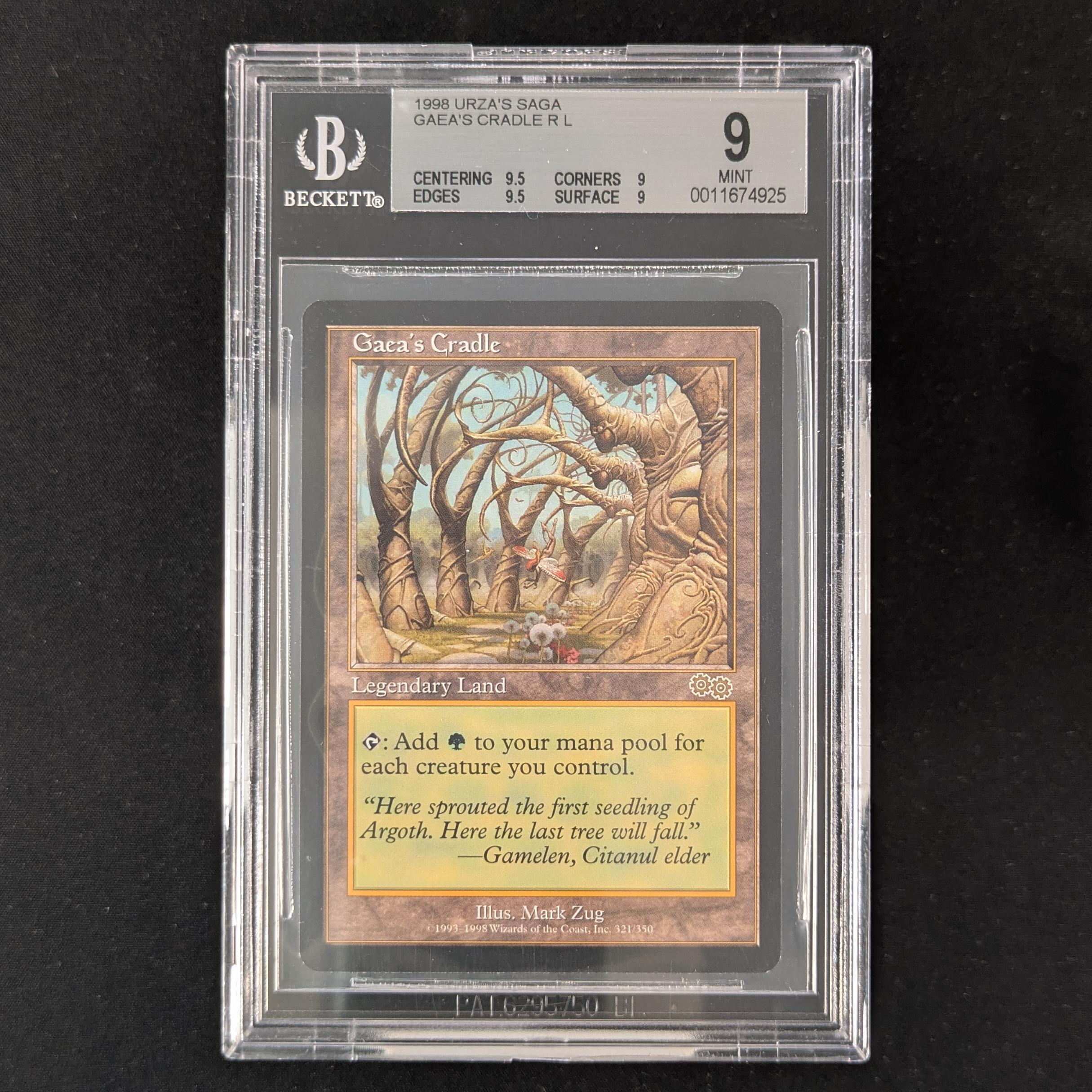 MTG Singles - Gaea's Cradle - Urza's Saga - English - BGS 9 - 32188