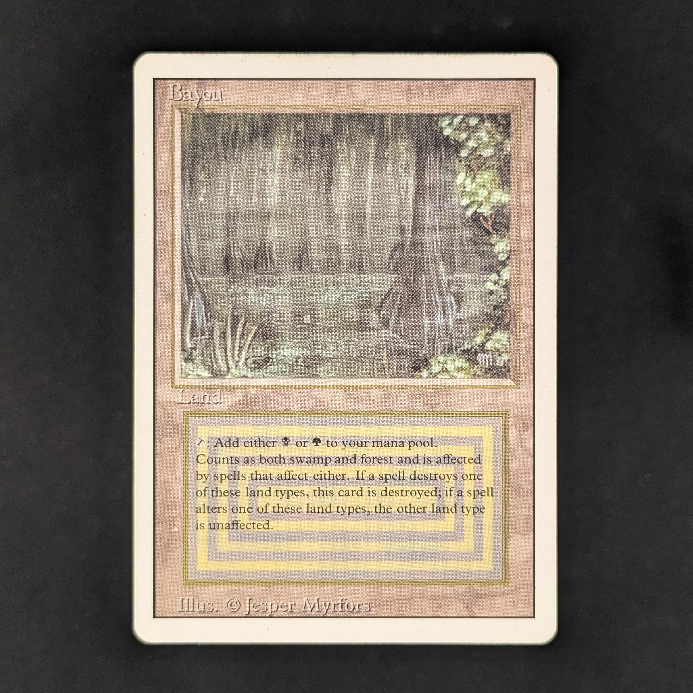 MTG Singles - Bayou - Revised - LP - BENT - 32270