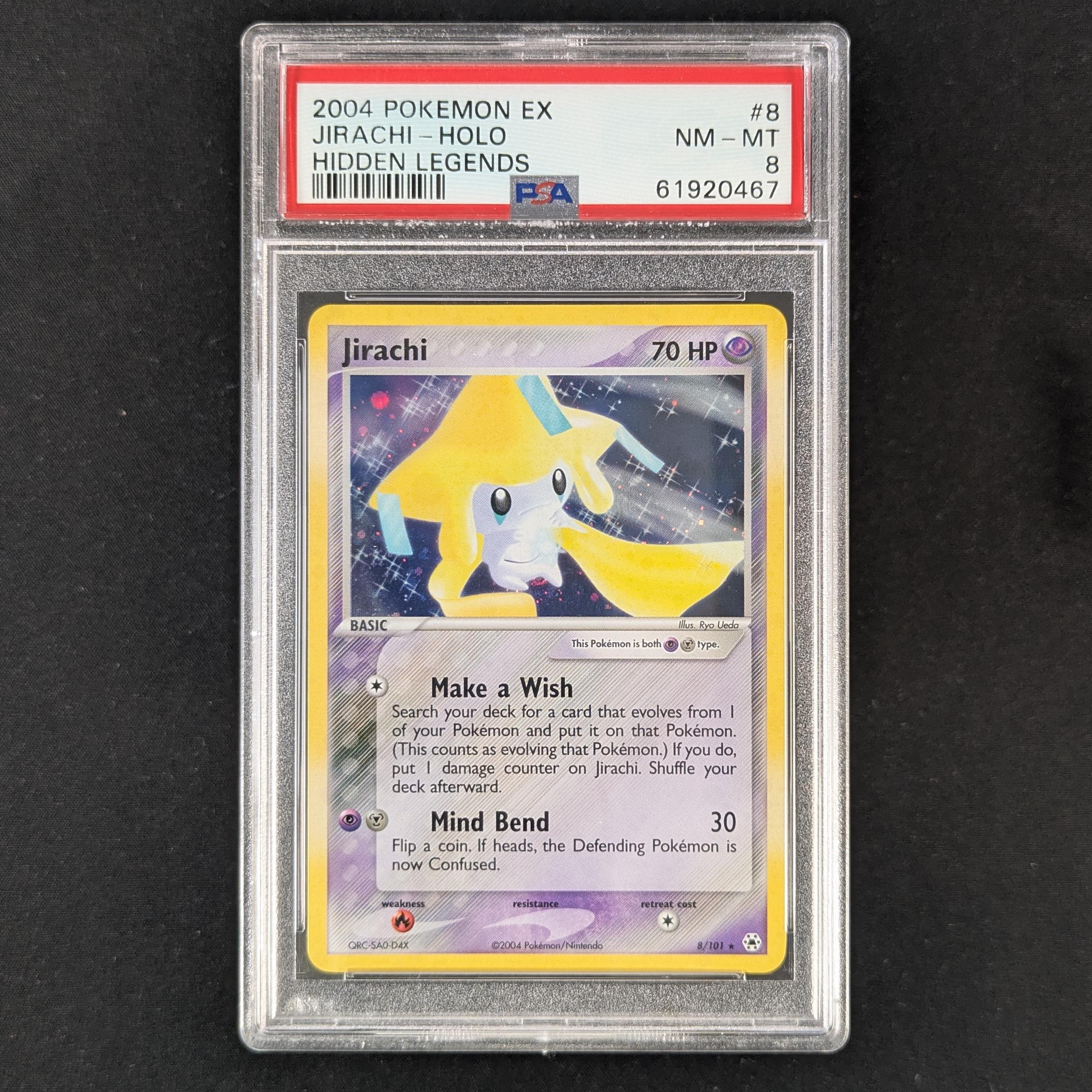 Jirachi (HL 8) - Hidden Legends - English - PSA 8