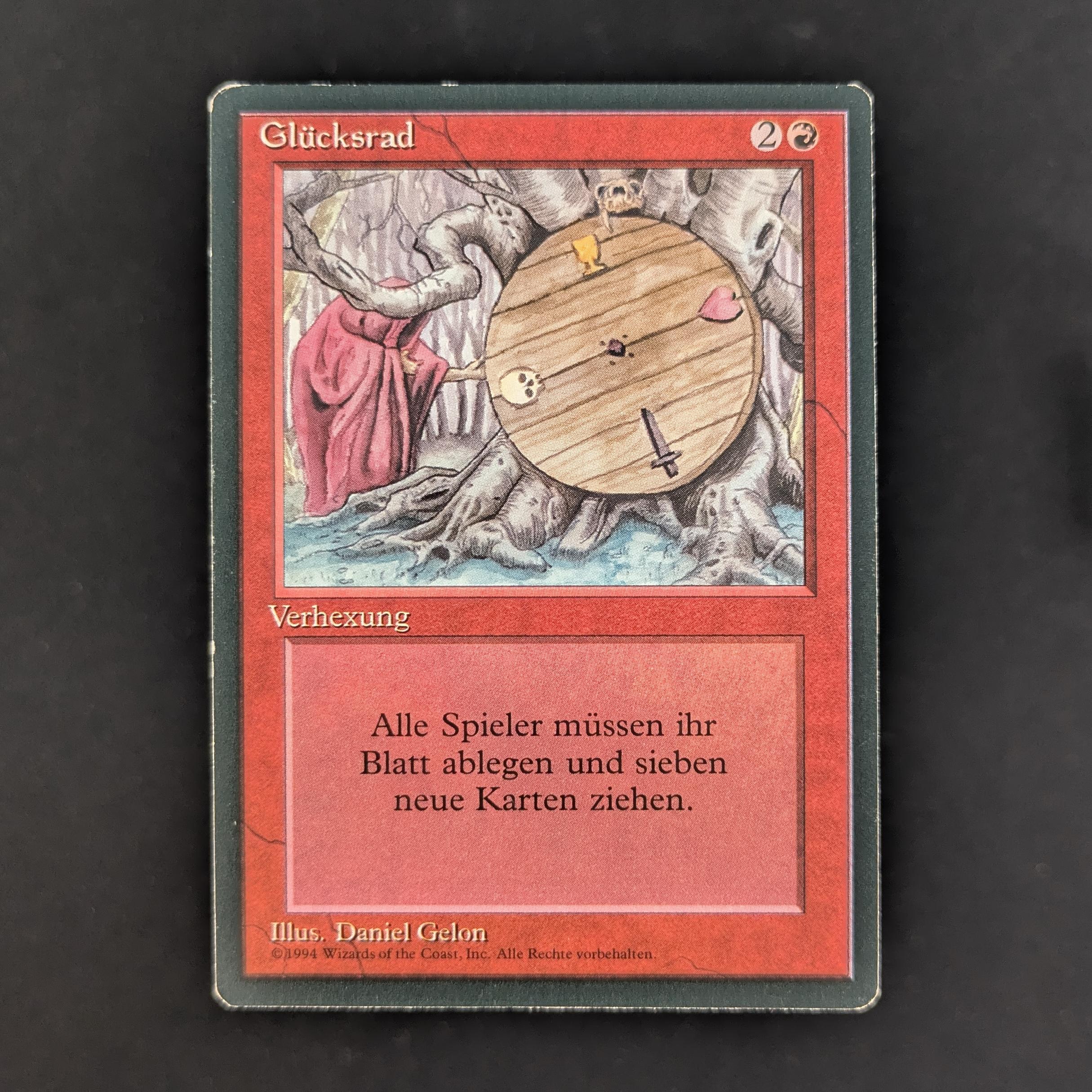 MTG Singles - Wheel of Fortune - Foreign Black Bordered - German - LP - BENT - 32517