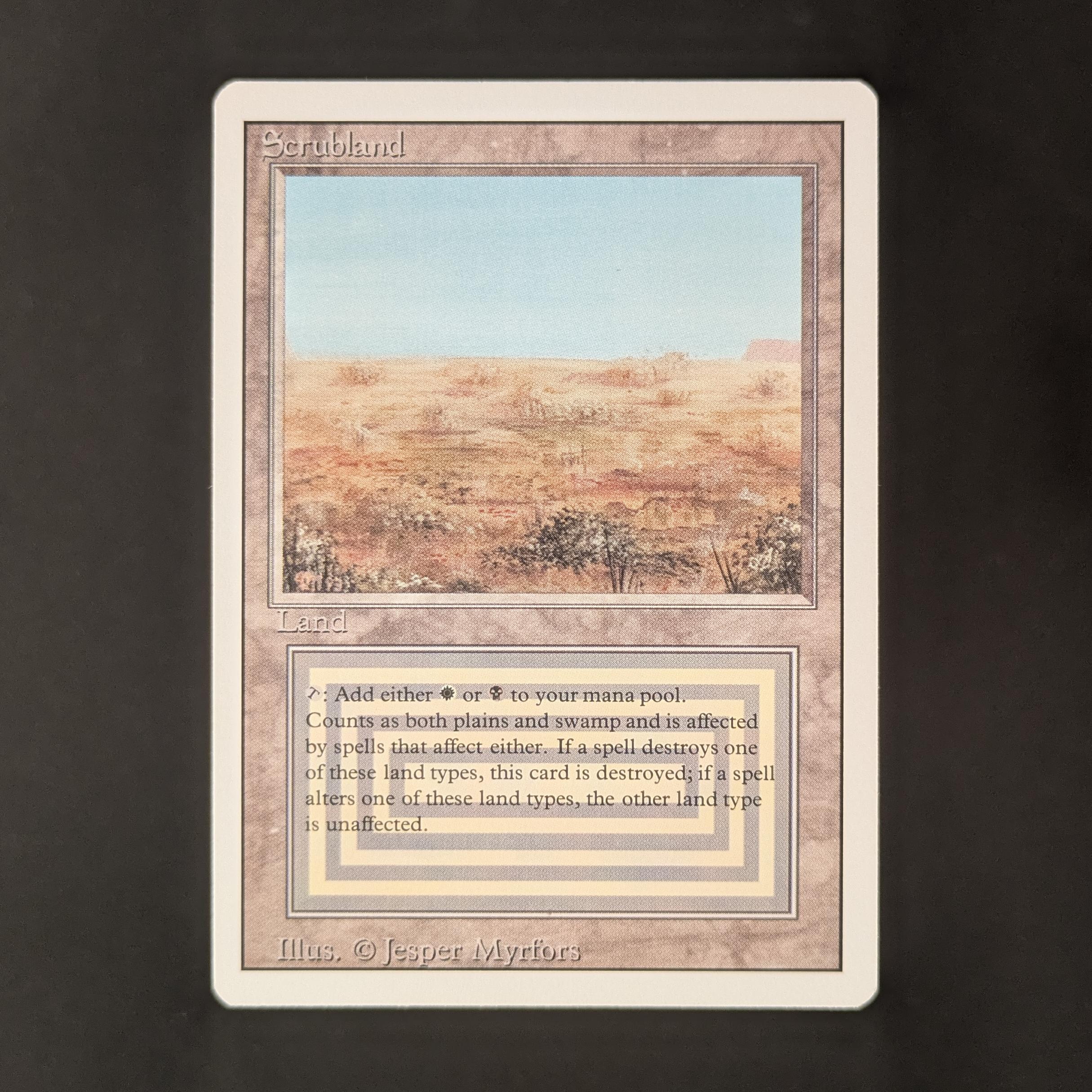 MTG Singles - Scrubland - Revised - GD - 32685