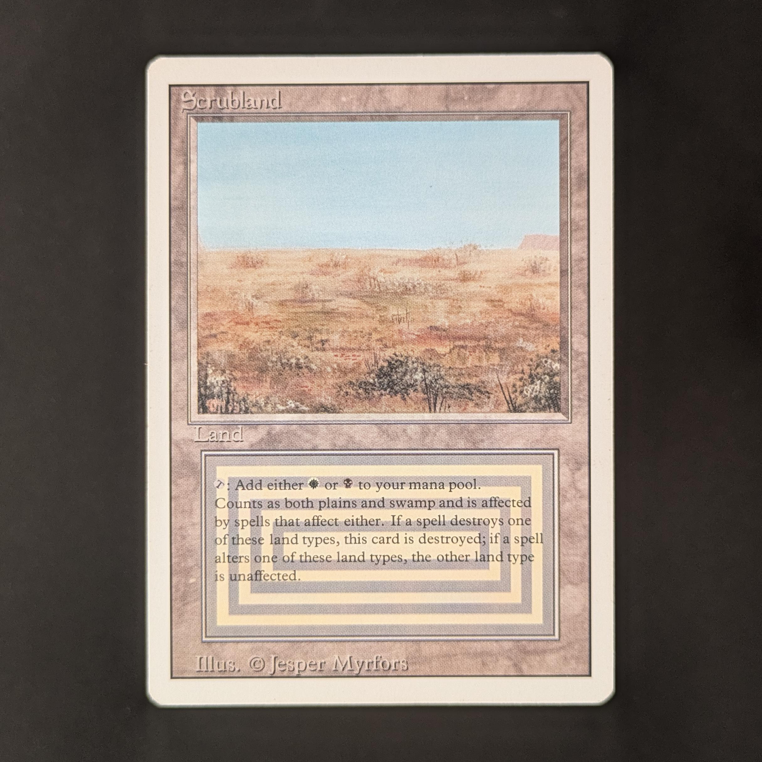 MTG Singles - Scrubland - Revised - GD - 32686
