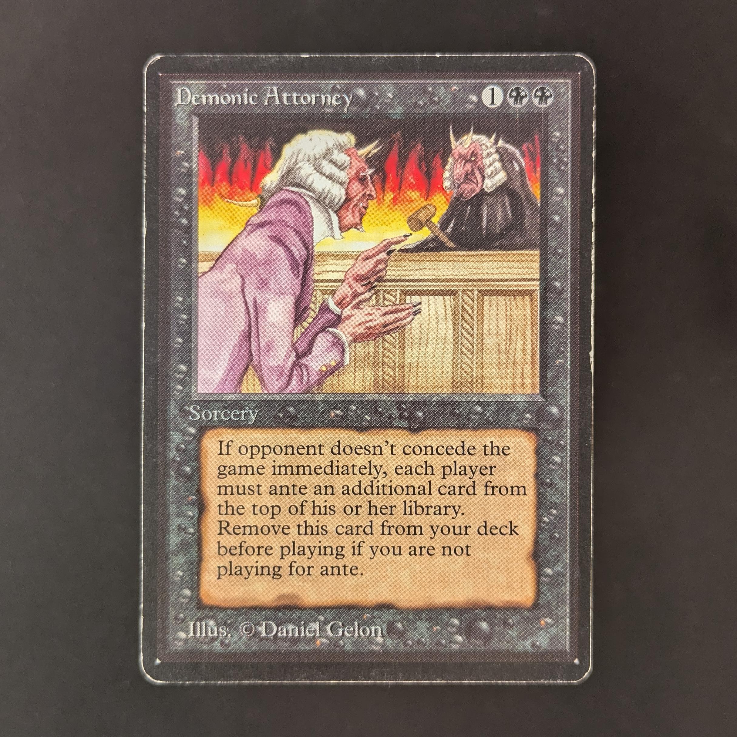 MTG Singles - Demonic Attorney - Beta - LP - 32743