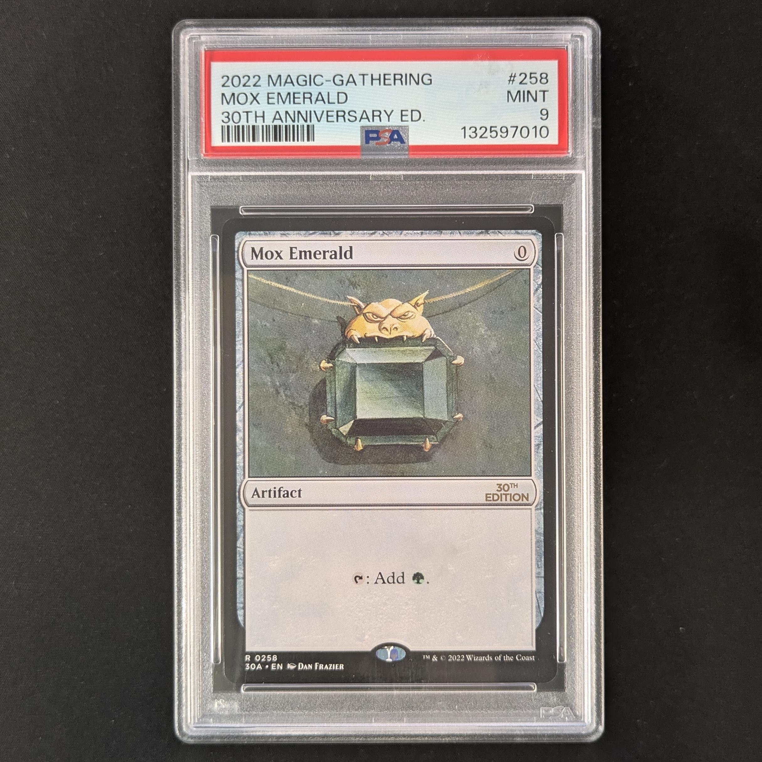 MTG Singles - Mox Emerald (Modern Frame) - 30th Anniversary Edition - PSA 9 - 32799