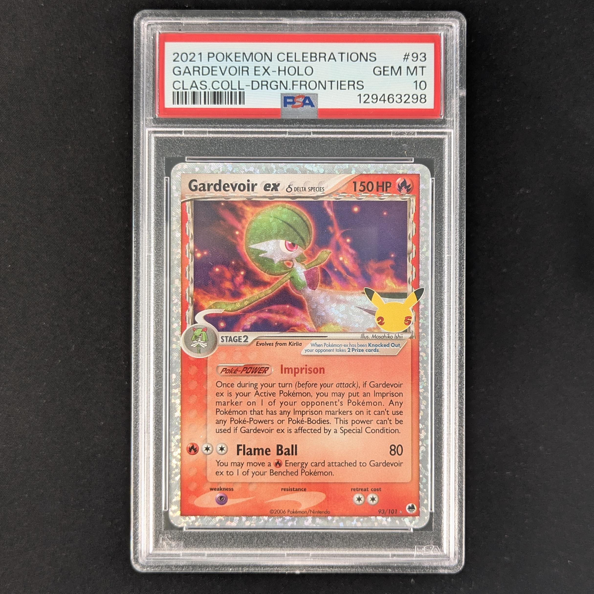 PTCG Singles - Gardevoir ex δ Delta Species (CEL DF 93) - Celebrations - PSA 10 -