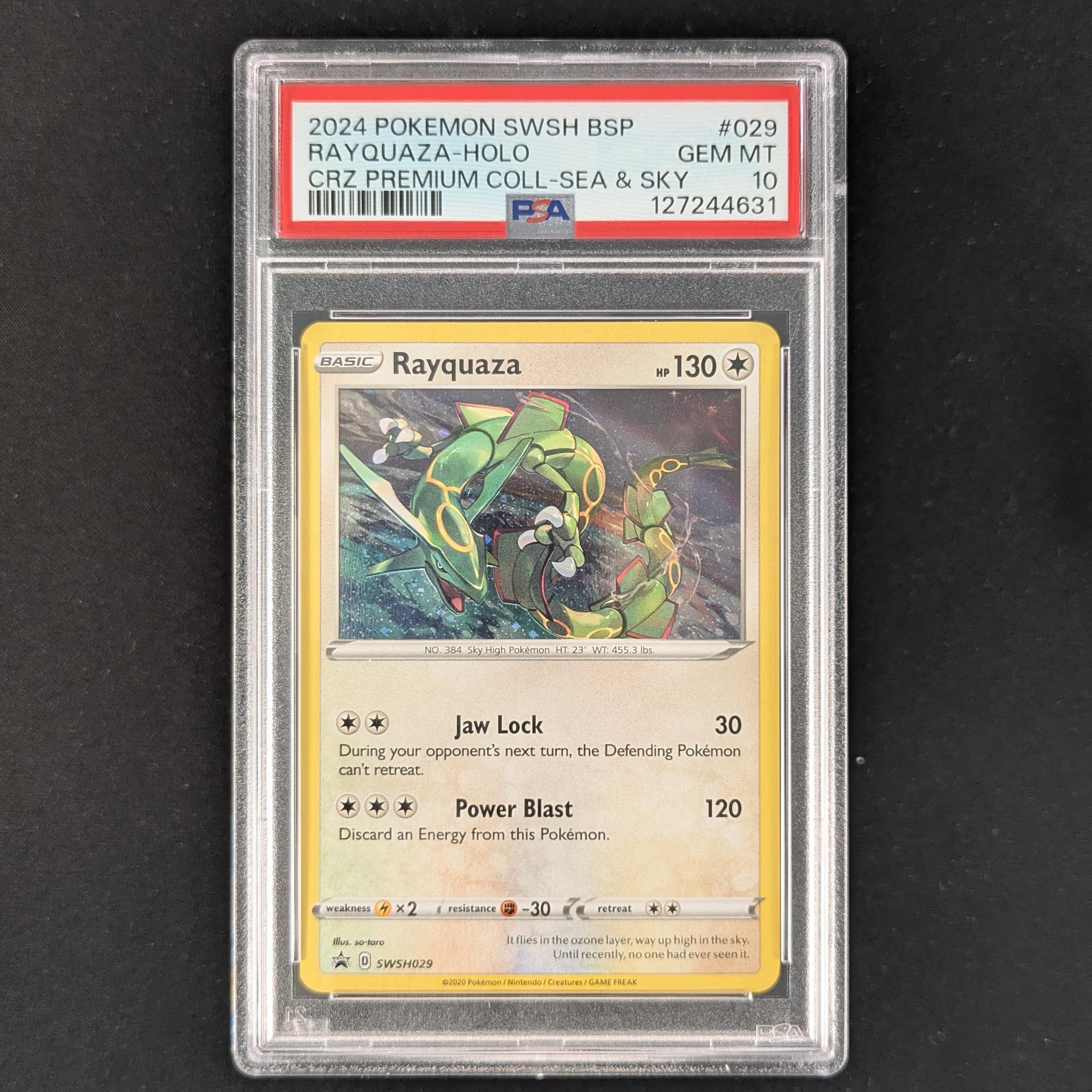 PTCG Singles - Rayquaza (SWSH 029) - SWSH Black Star Promos - PSA 10 -