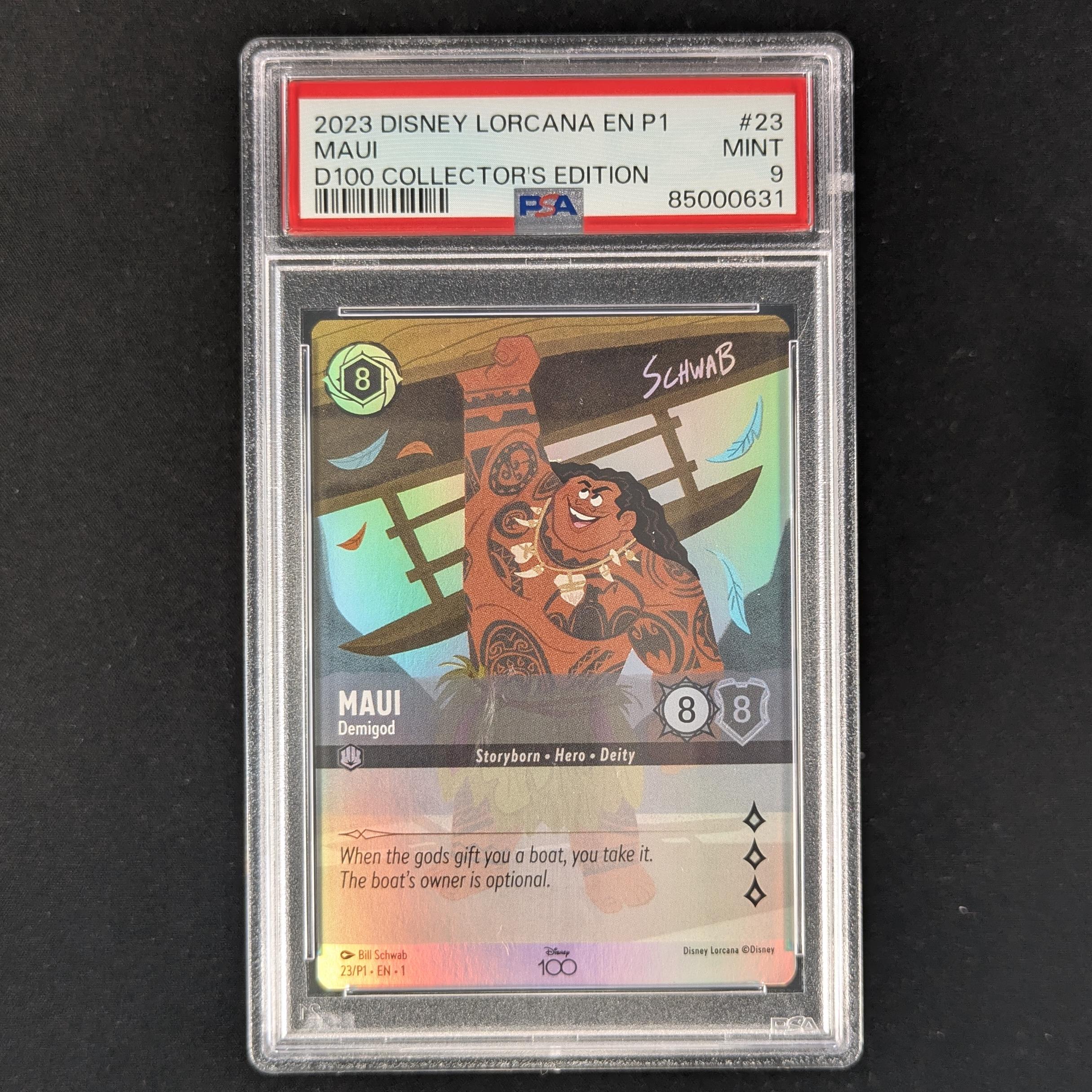 Lorcana Singles - Maui - Demigod - Promos Year 1 - PSA 9 -