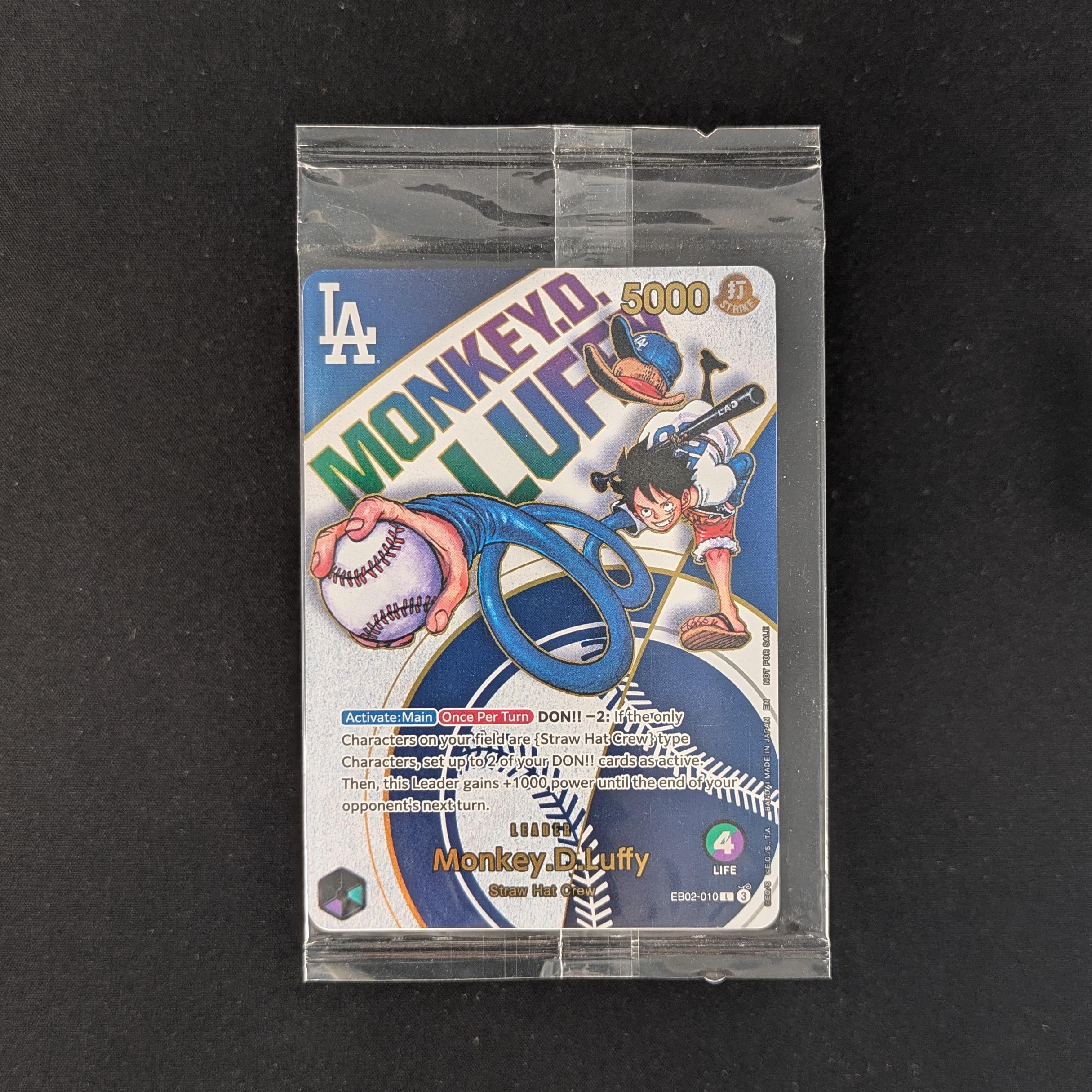 Monkey.D.Luffy (EB02-010) - Dodgers x One Piece Promo - NM
