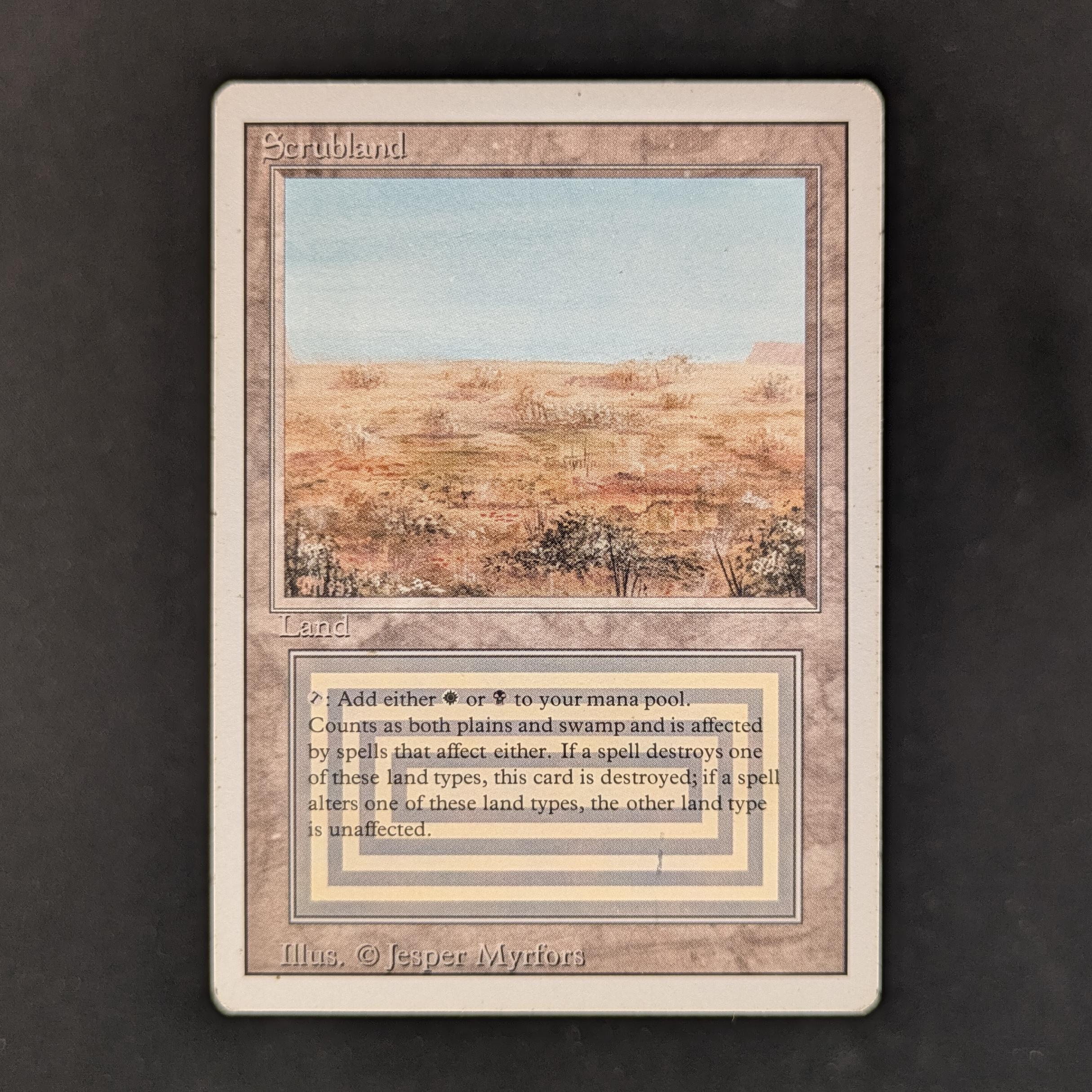 MTG Singles - Scrubland - Revised - LP - 33104