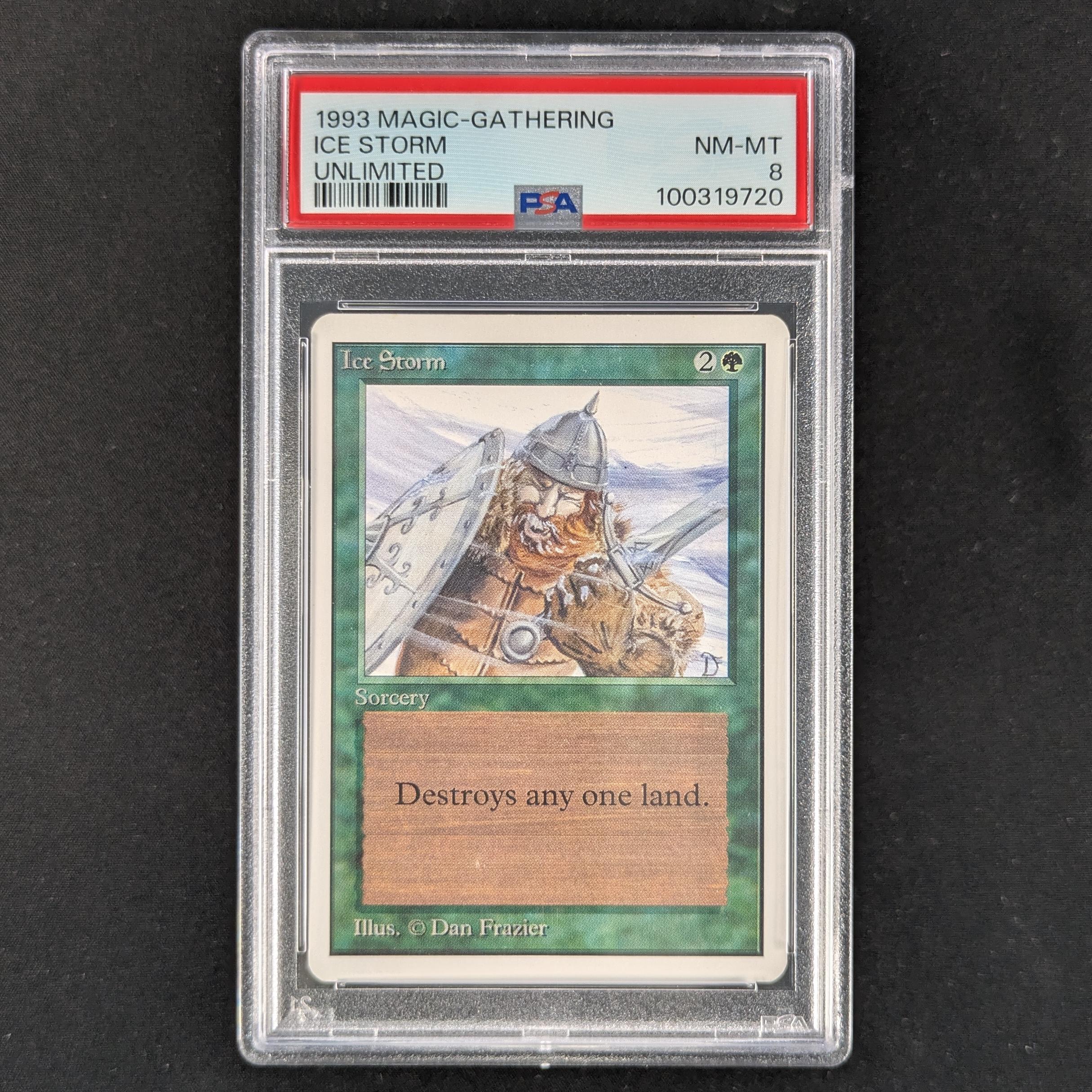 MTG Singles - Ice Storm - Unlimited - PSA 8 -
