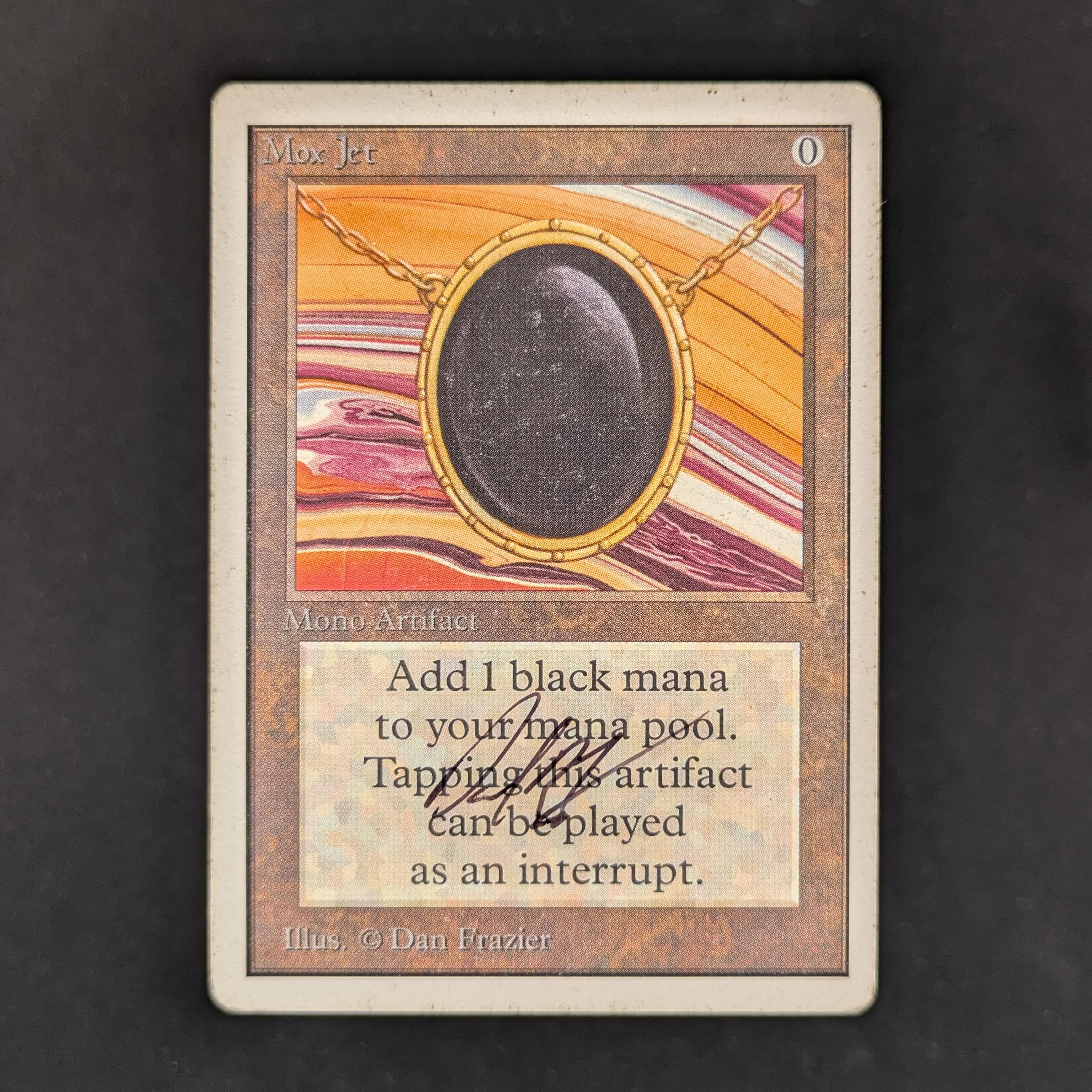 MTG Singles - Mox Jet - Unlimited - PL - SIGNED - 33184
