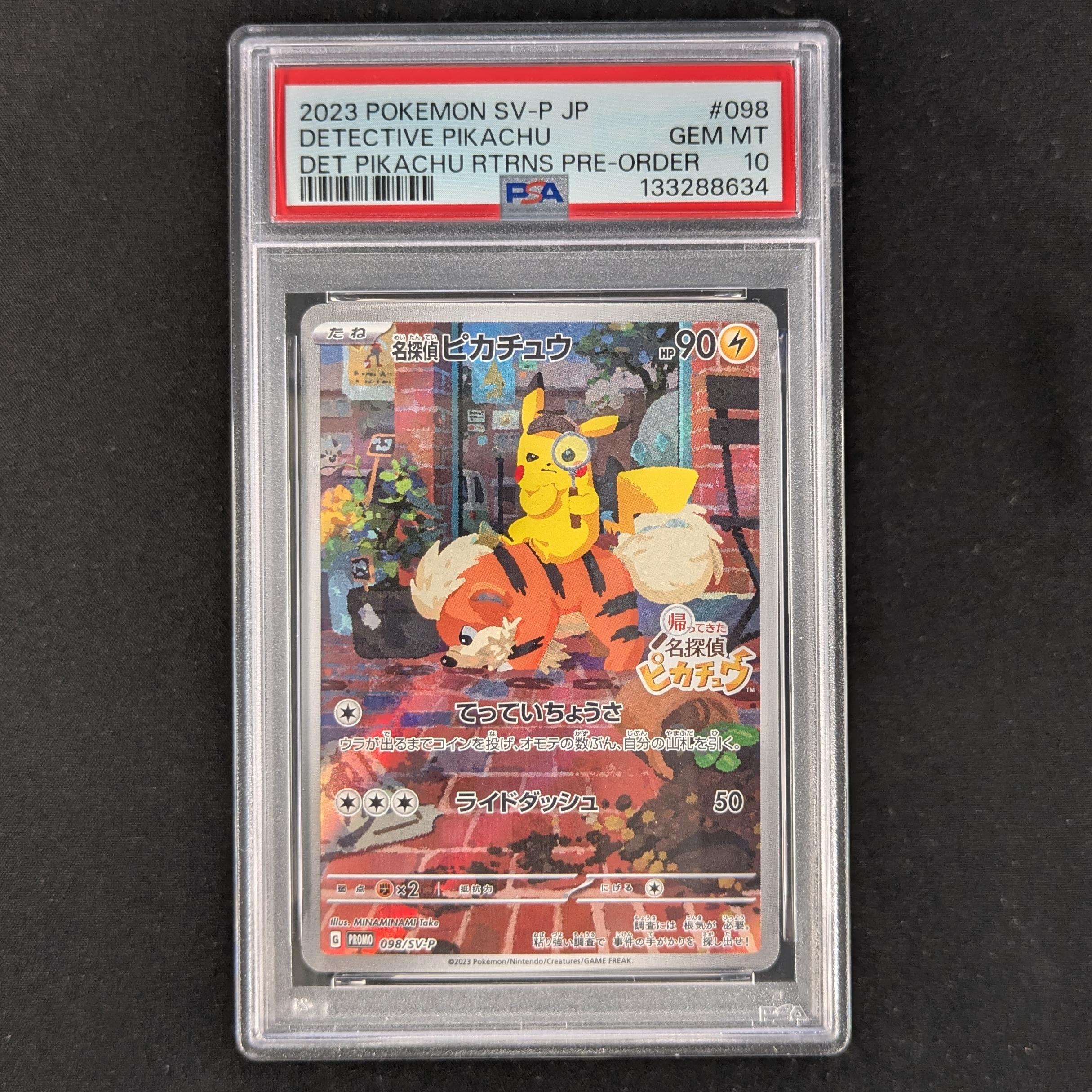 Detective Pikachu (SV-P 098) - Scarlet & Violet Promos - PSA 10
