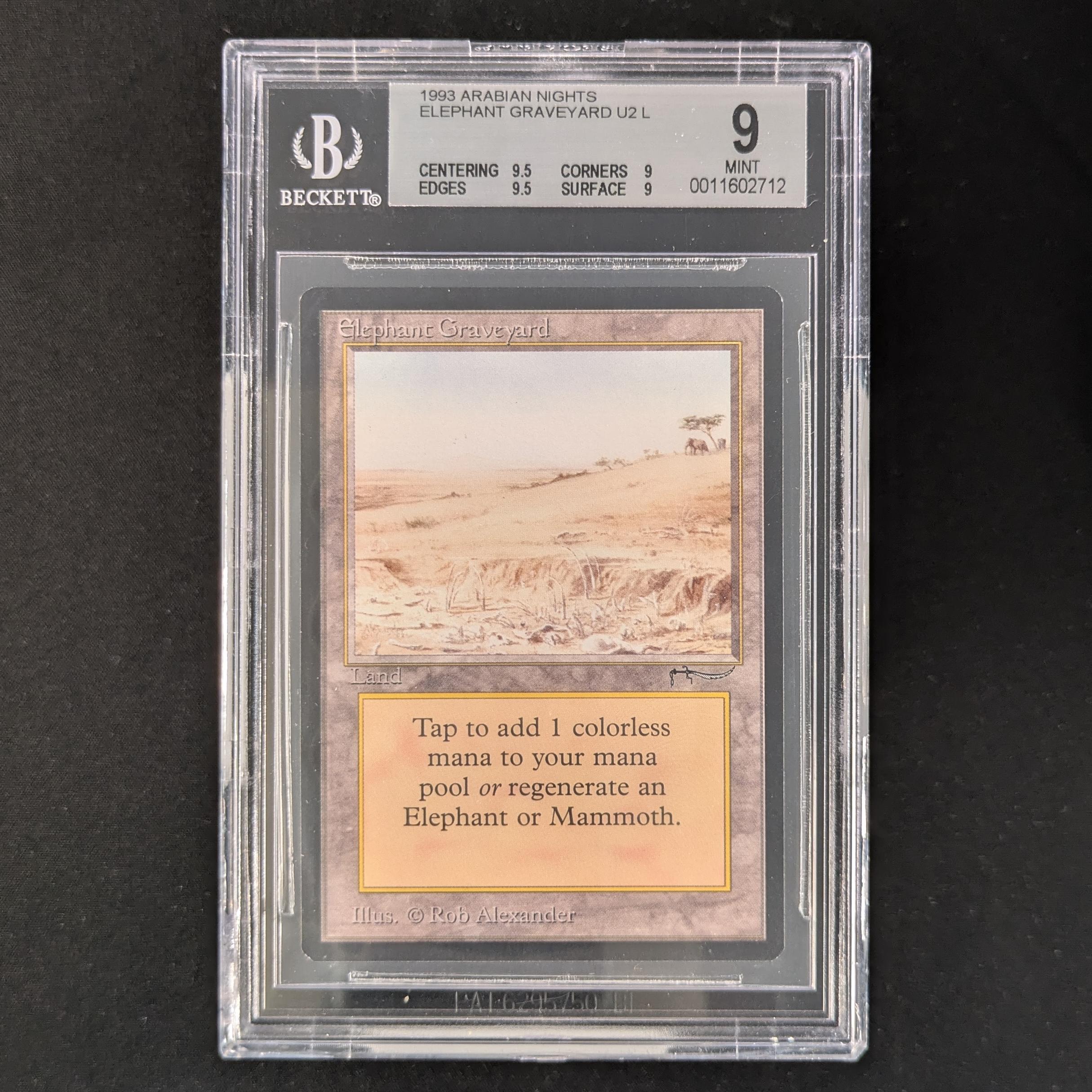MTG Singles - Elephant Graveyard - Arabian Nights - BGS 9 - 33298