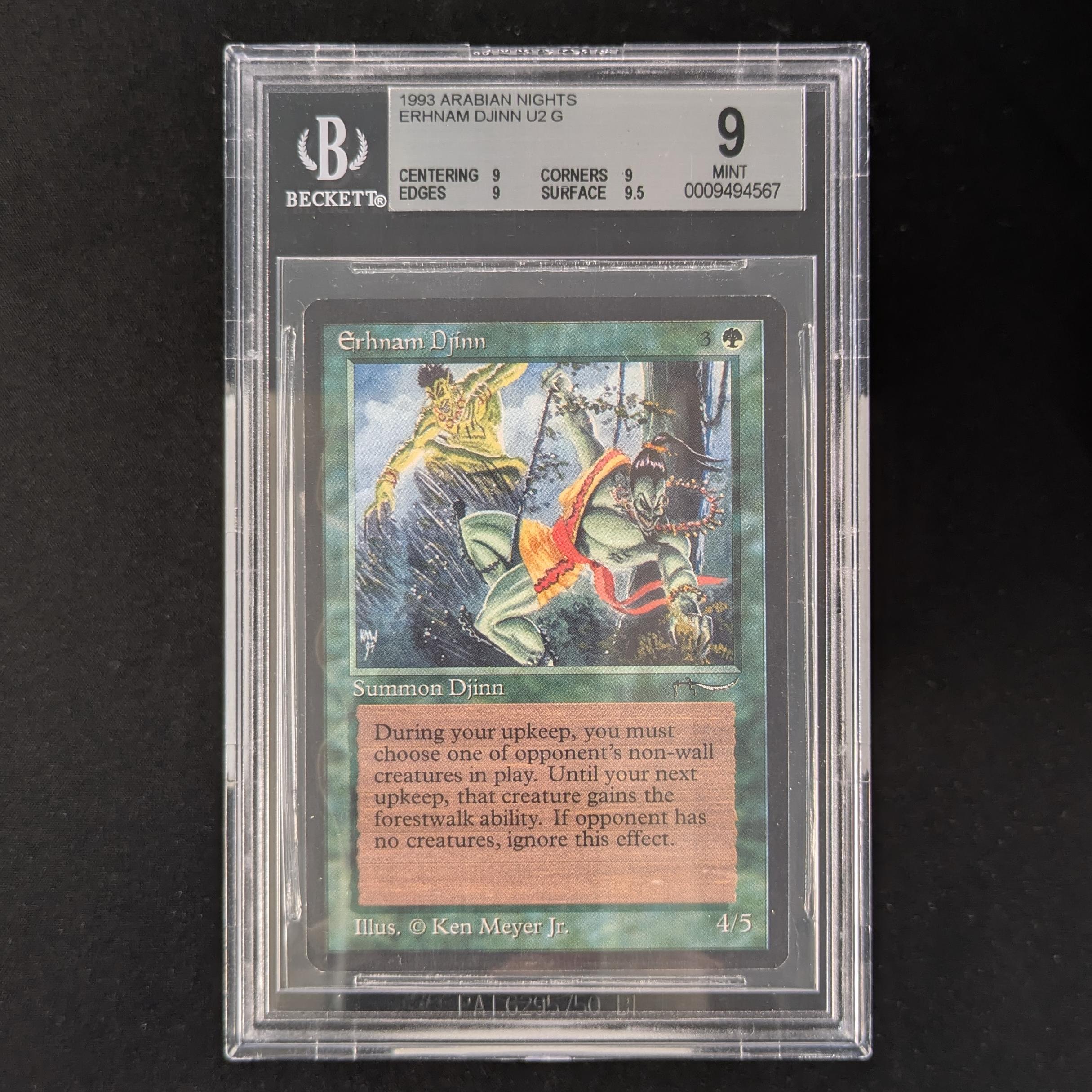 MTG Singles - Erhnam Djinn - Arabian Nights - BGS 9 - 33299