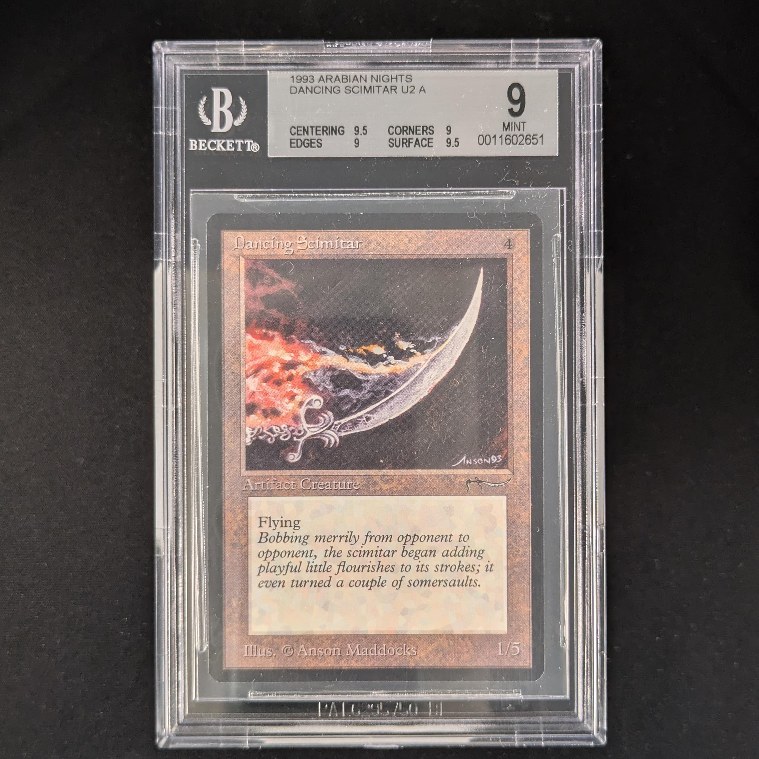 Dancing Scimitar - Arabian Nights - BGS 9
