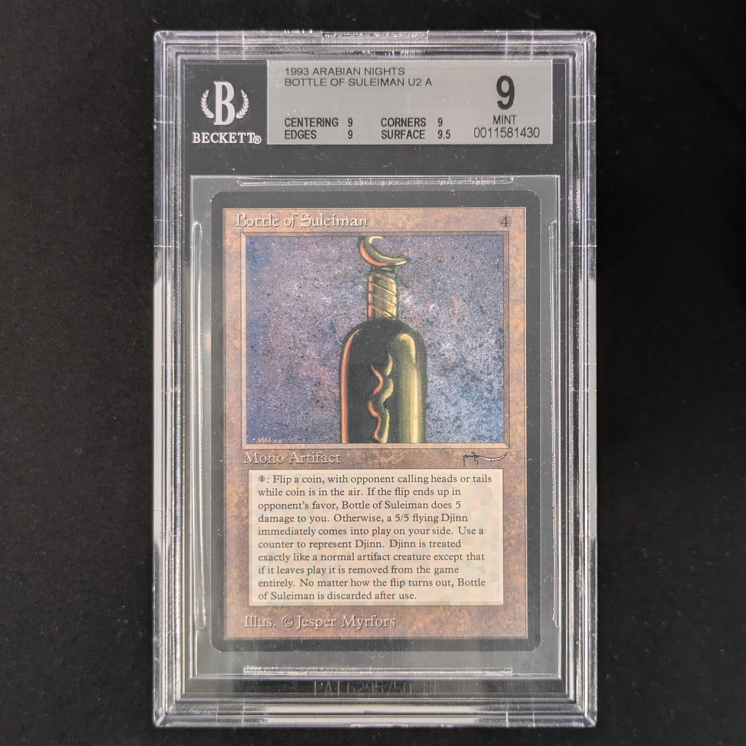 Bottle of Suleiman - Arabian Nights - BGS 9