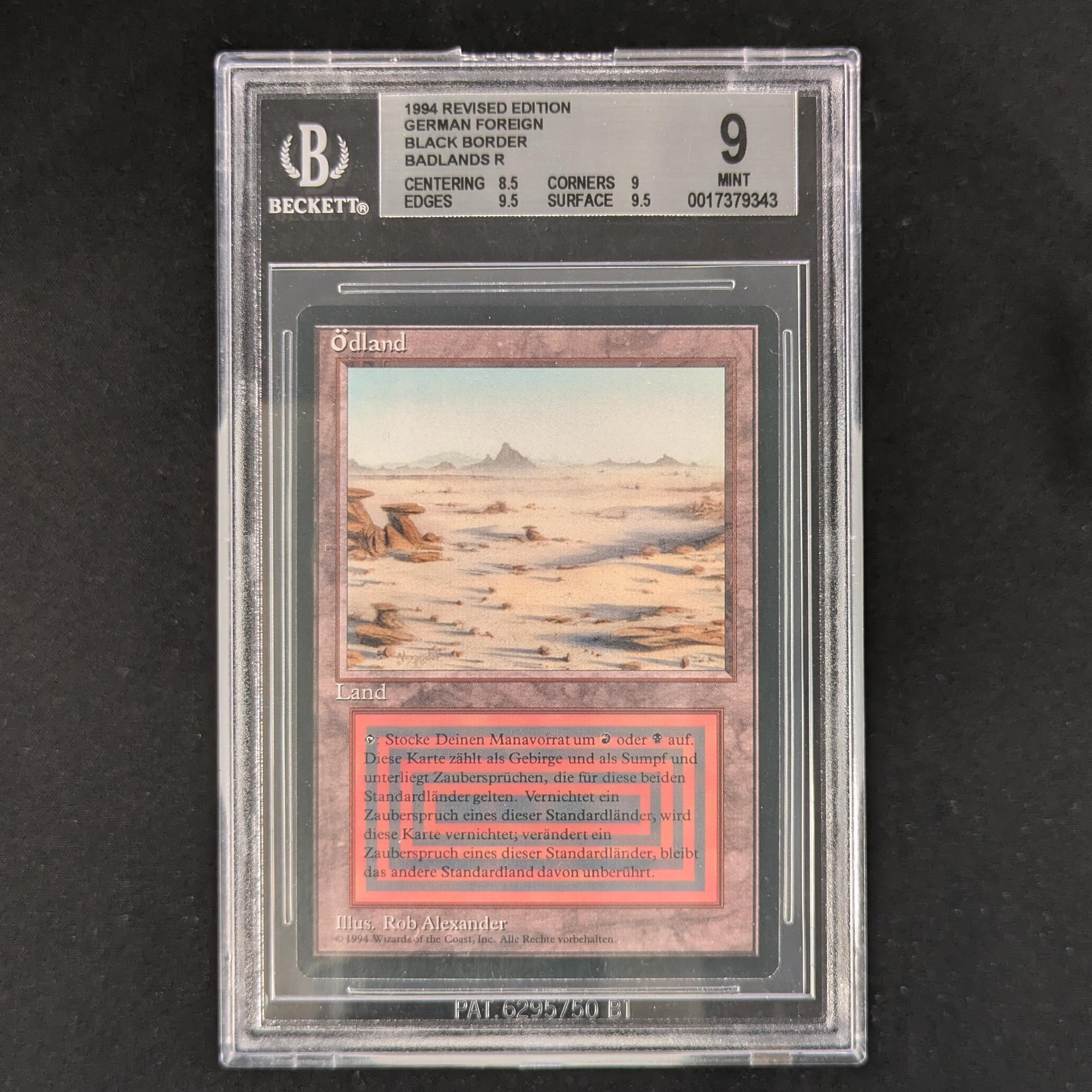 Badlands - Foreign Black Bordered - German - BGS 9