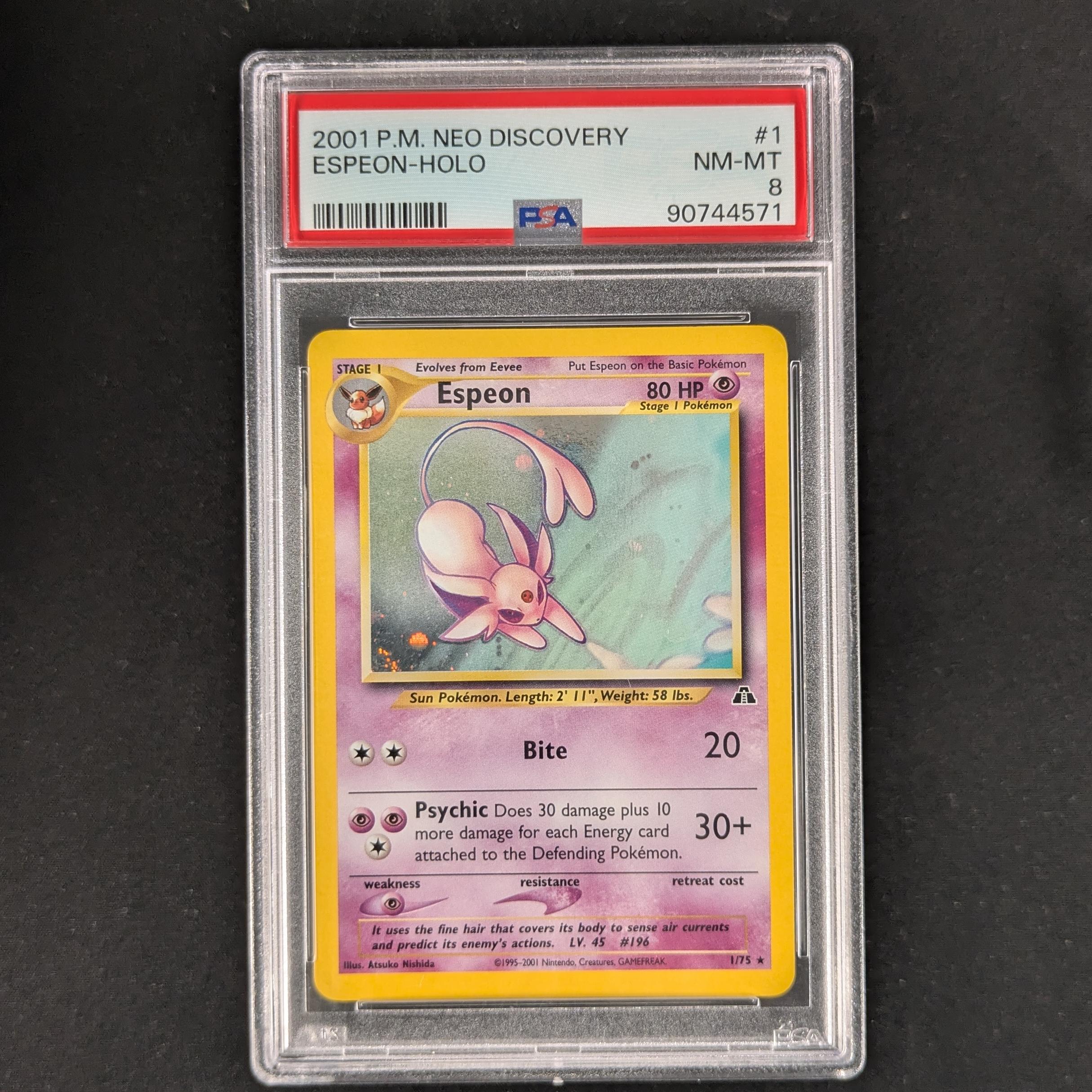 Espeon (NDI 1) - Neo Discovery - PSA 8