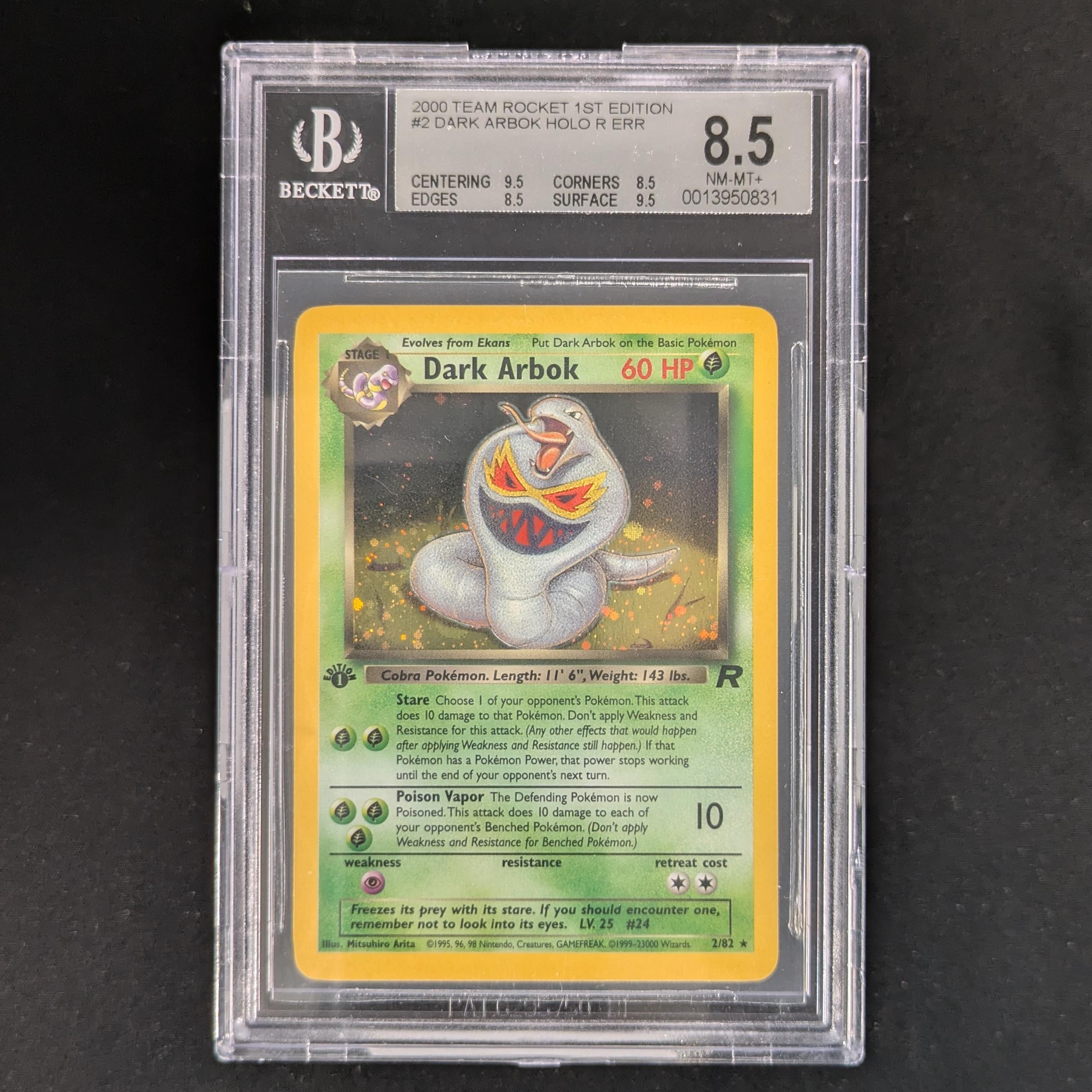 Dark Arbok (TR 2) - Team Rocket - BGS 8.5