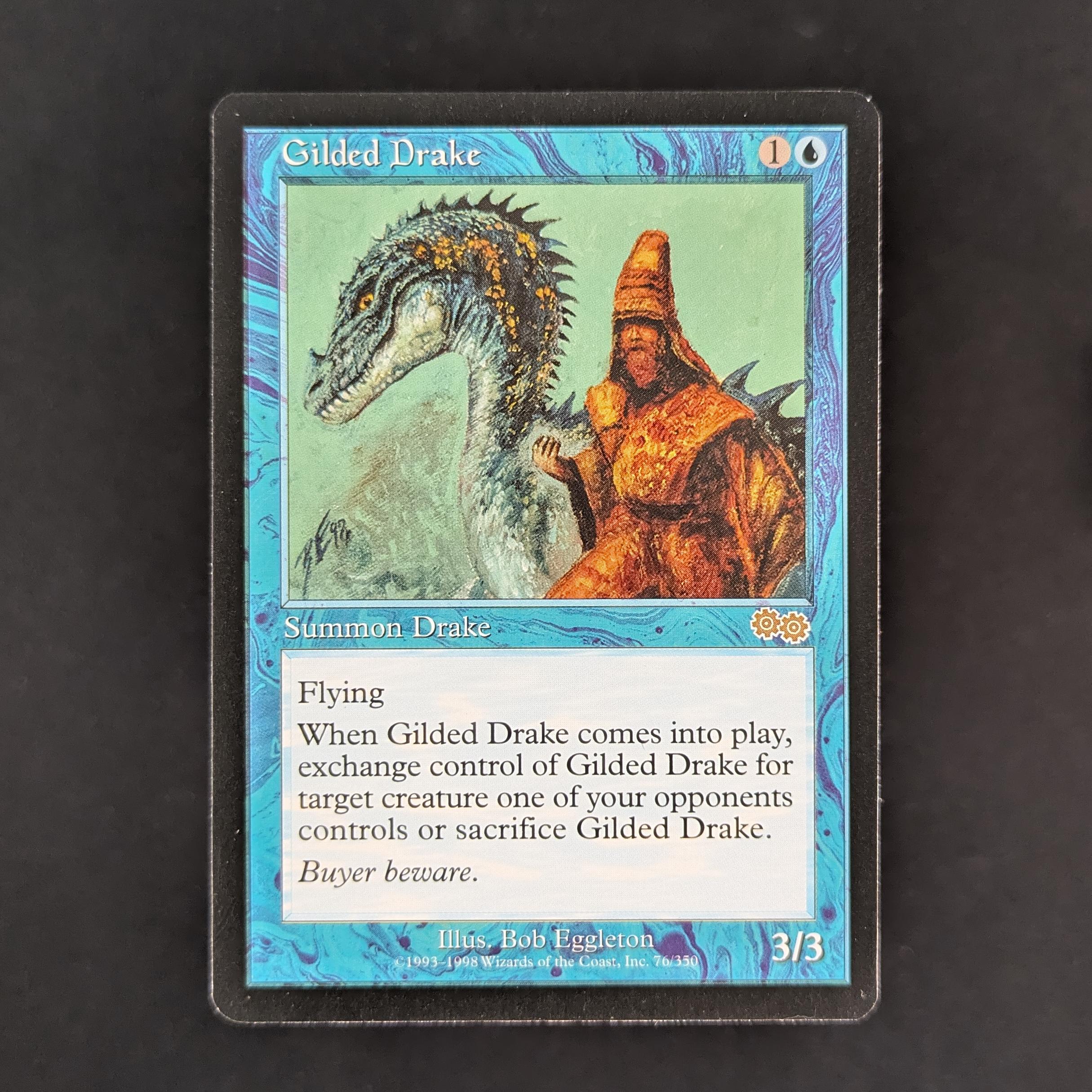 MTG Singles - Gilded Drake - Urza's Saga - English - EX - 33535