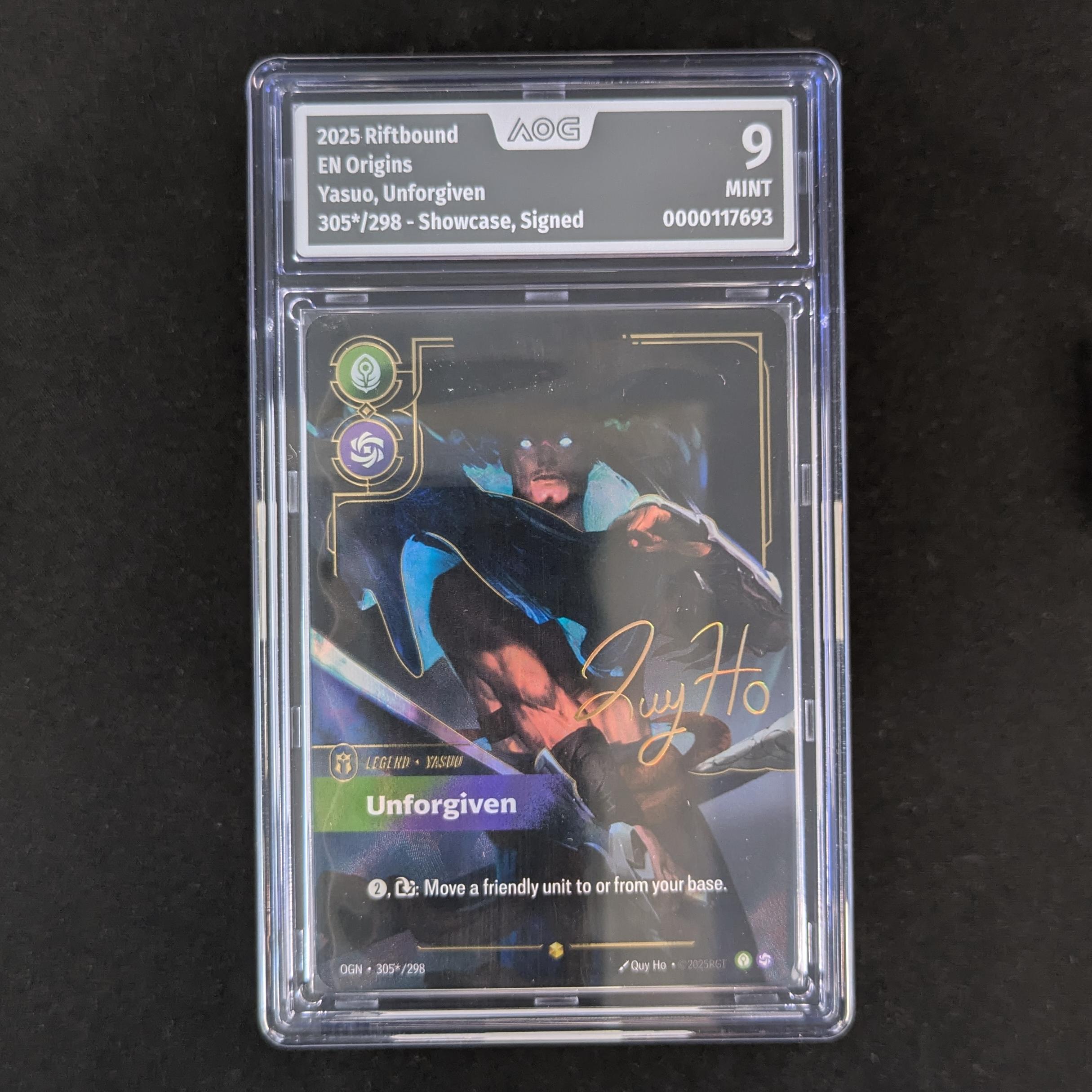 Yasuo, Unforgiven (V.3 - Signed Showcase) - Origins - English - AOC 9