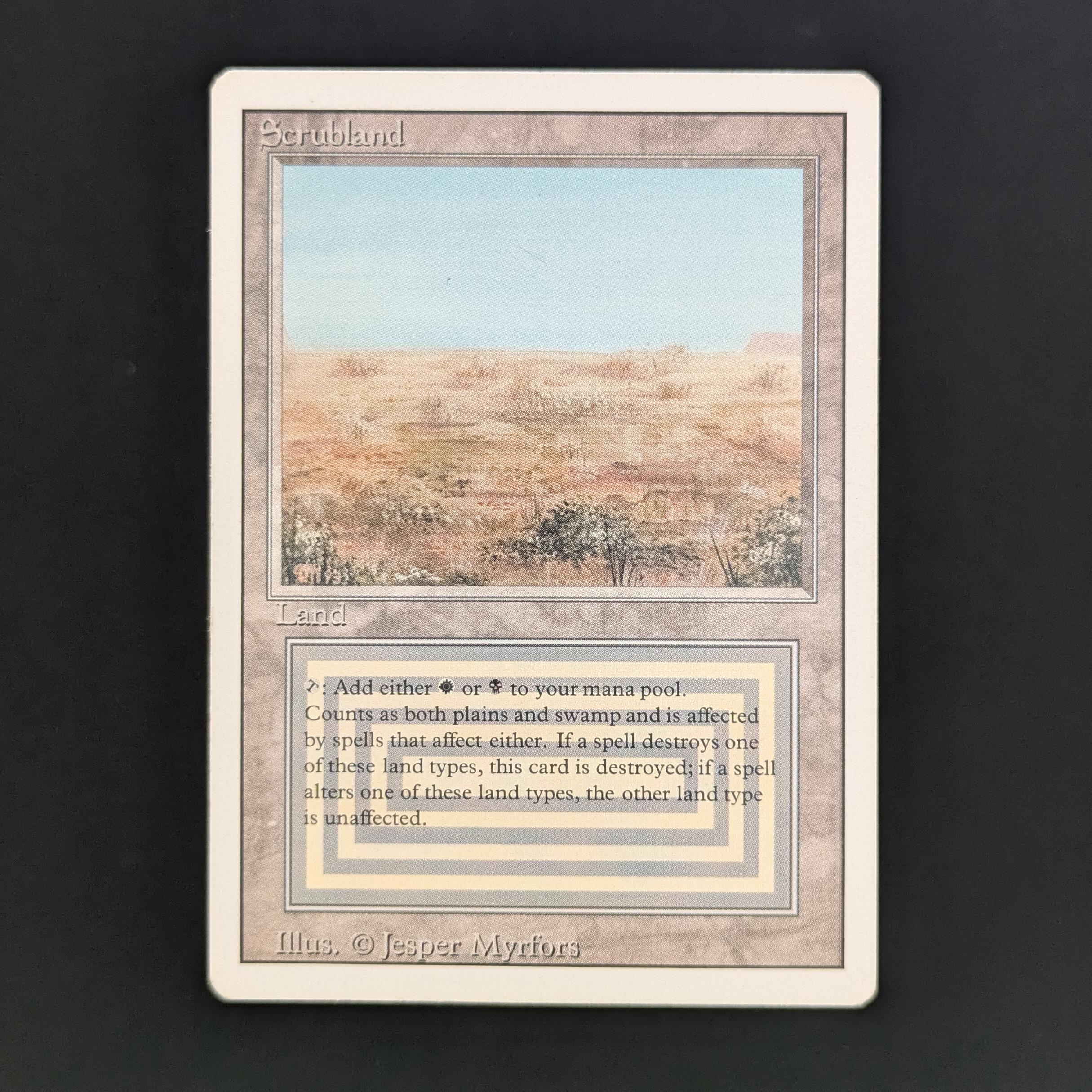 MTG Singles - Scrubland - Revised - LP - 33865