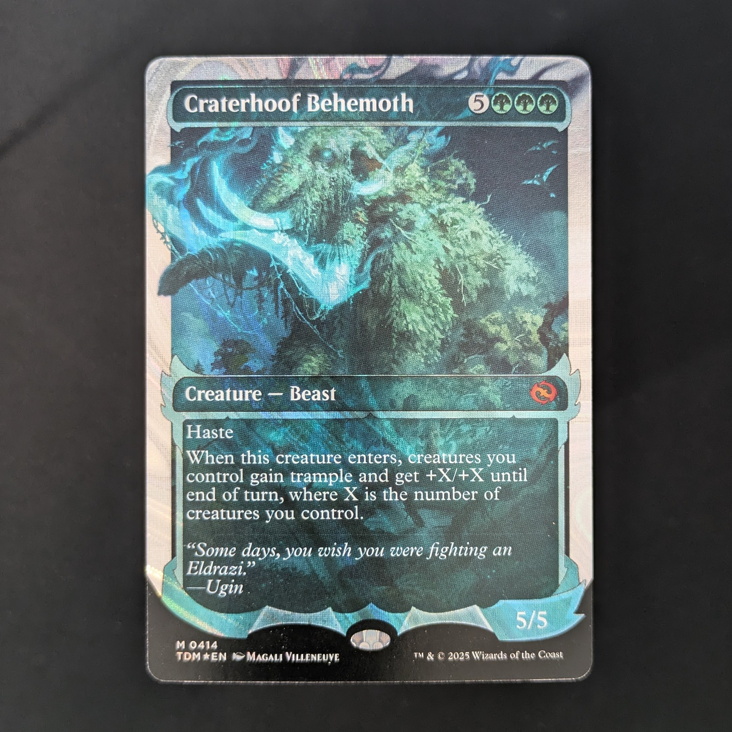 mtg card craterhoof Behemoth Playmat creatures you control gain trample and get +X/+X until end of turn Mtg Avacyn Restored Craterhoof Behemoth