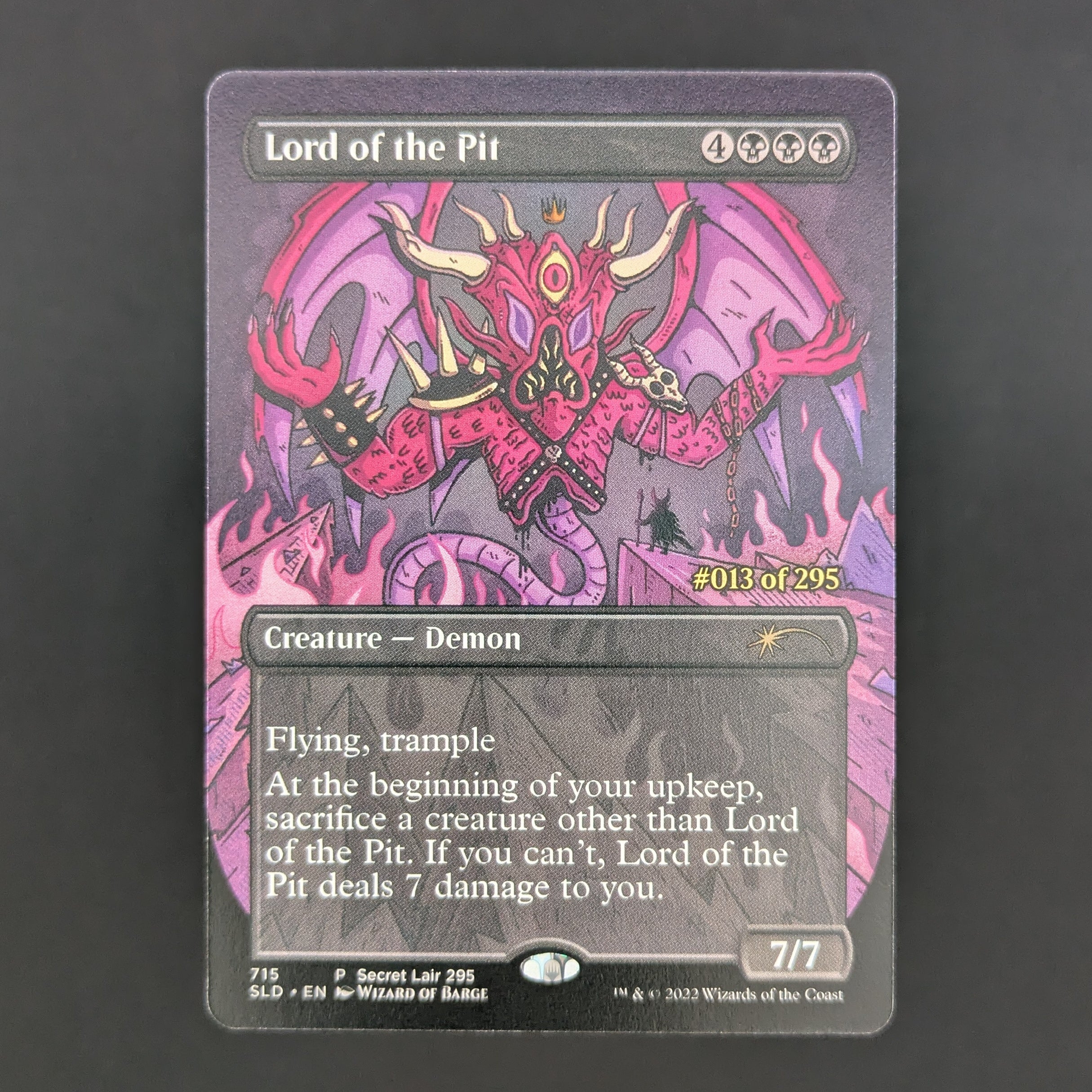 Lord of the Pit (Serial Numbered) - MagicCon Products - English - NM - 013/295