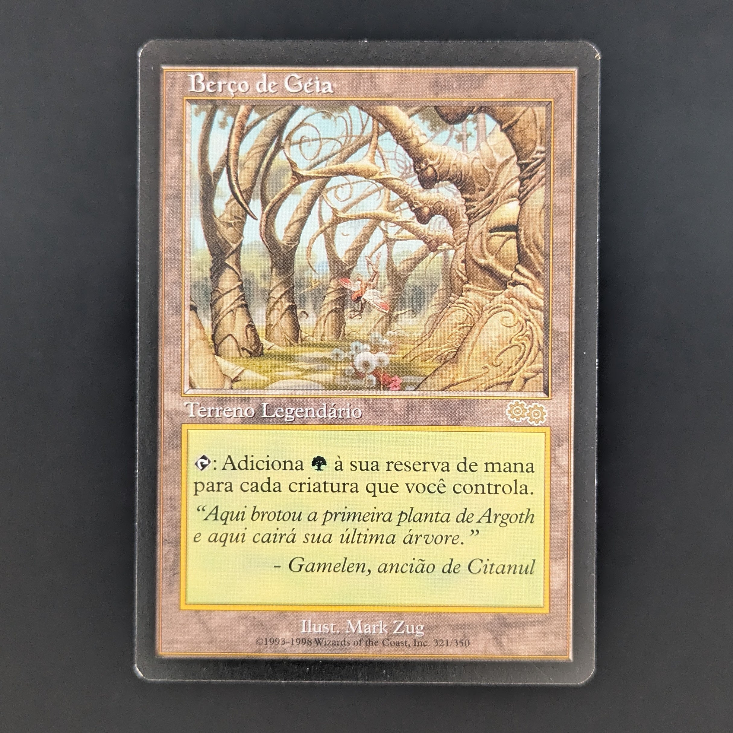 MTG Singles - Gaea's Cradle - Urza's Saga - Portuguese - EX - 35026