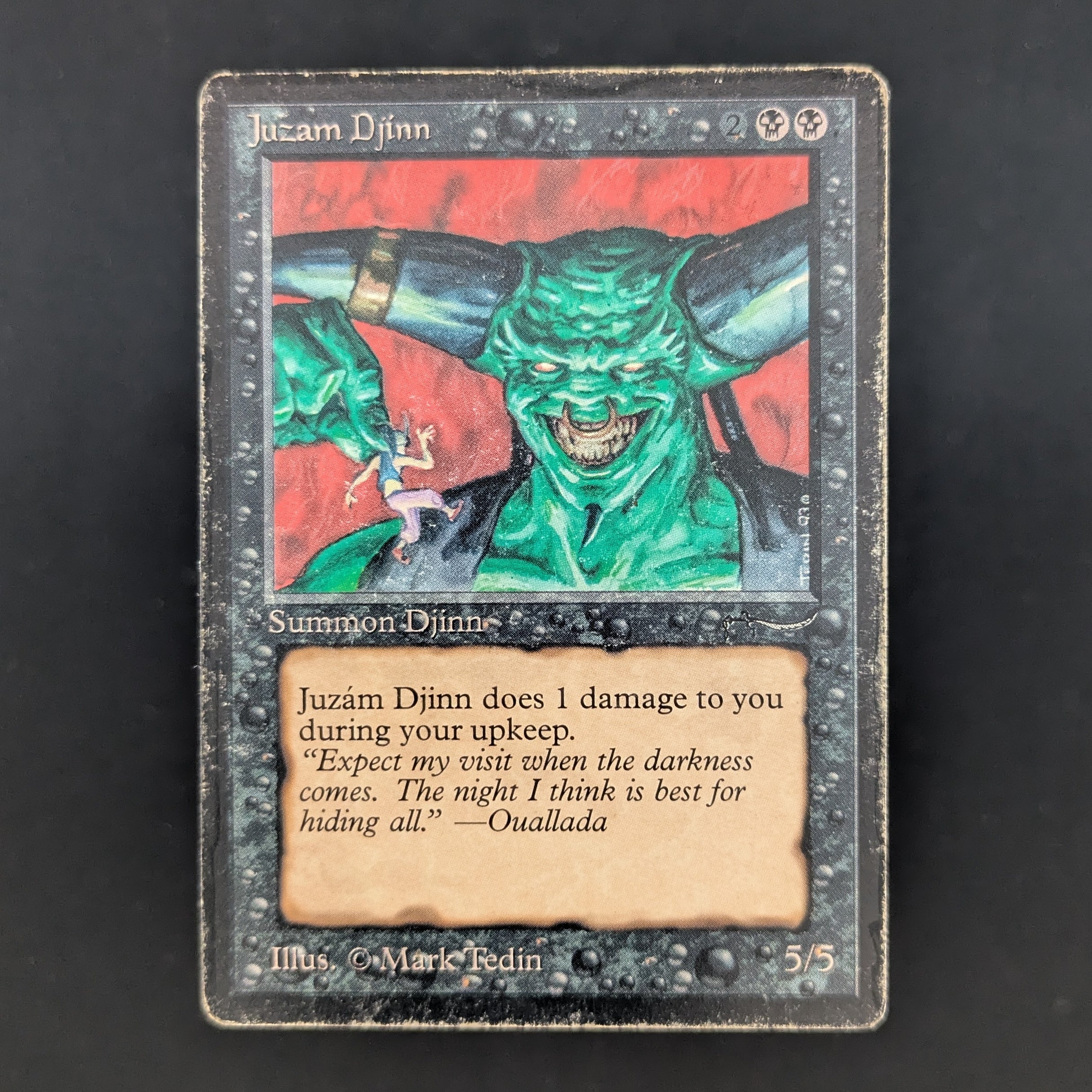 MTG Singles - Juzam Djinn - Arabian Nights - PO - INKED - 35129