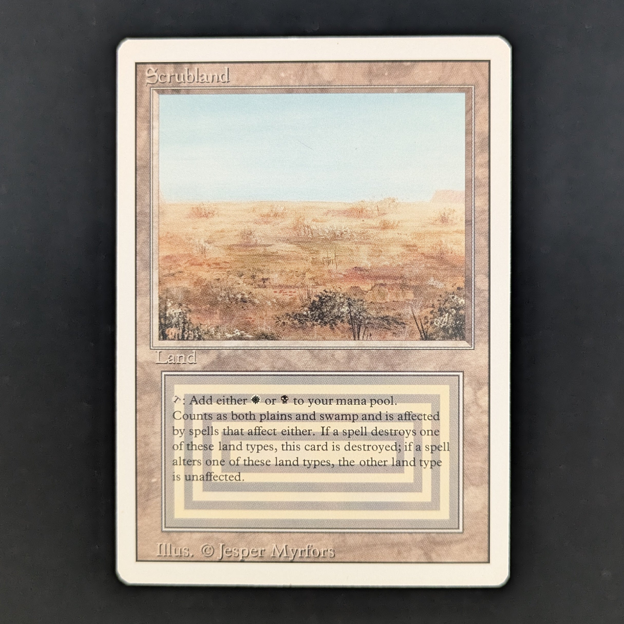 MTG Singles - Scrubland - Revised - EX - 35159