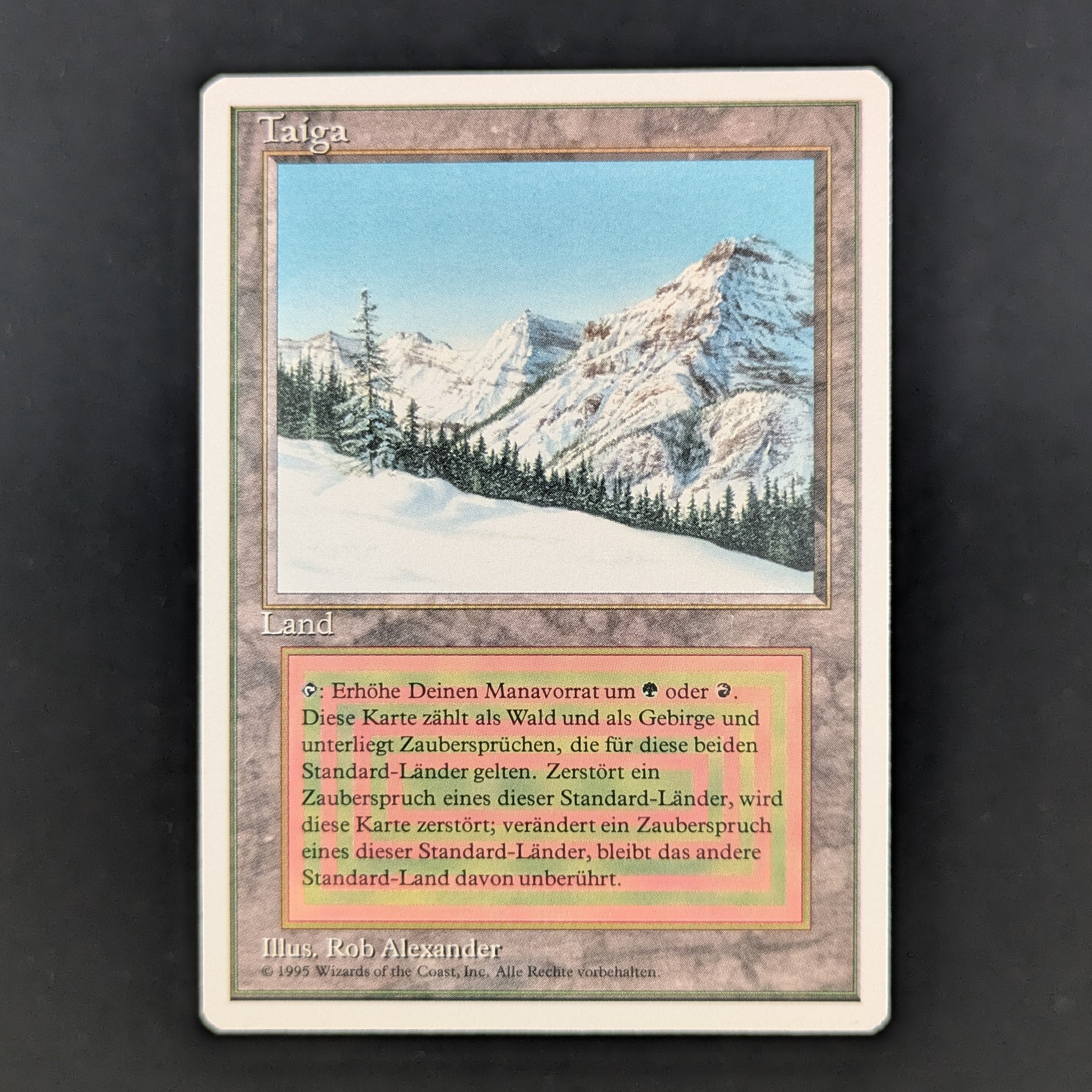 MTG Singles - Taiga - Foreign White Bordered - German - EX - 35211