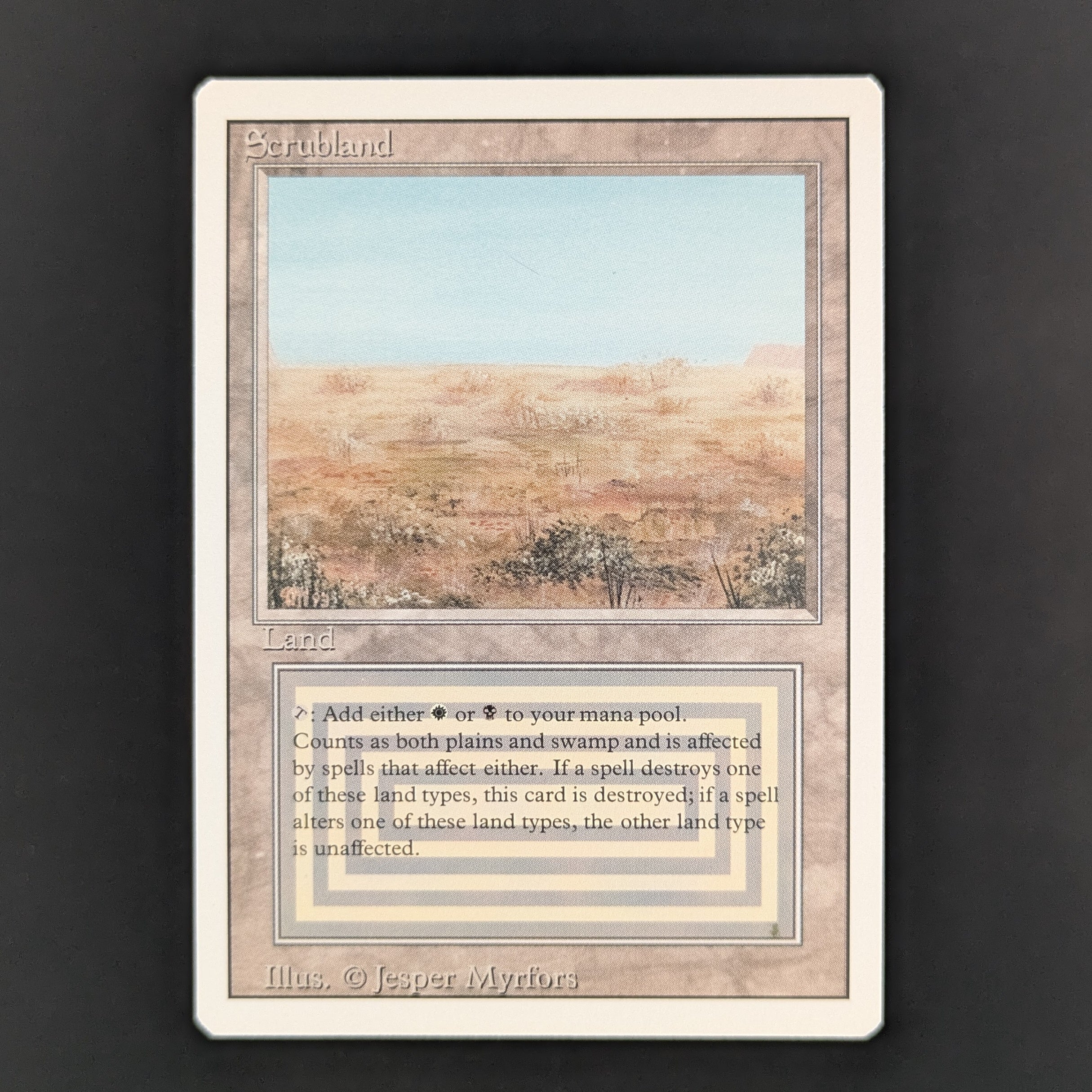 MTG Singles - Scrubland - Revised - EX - 35545