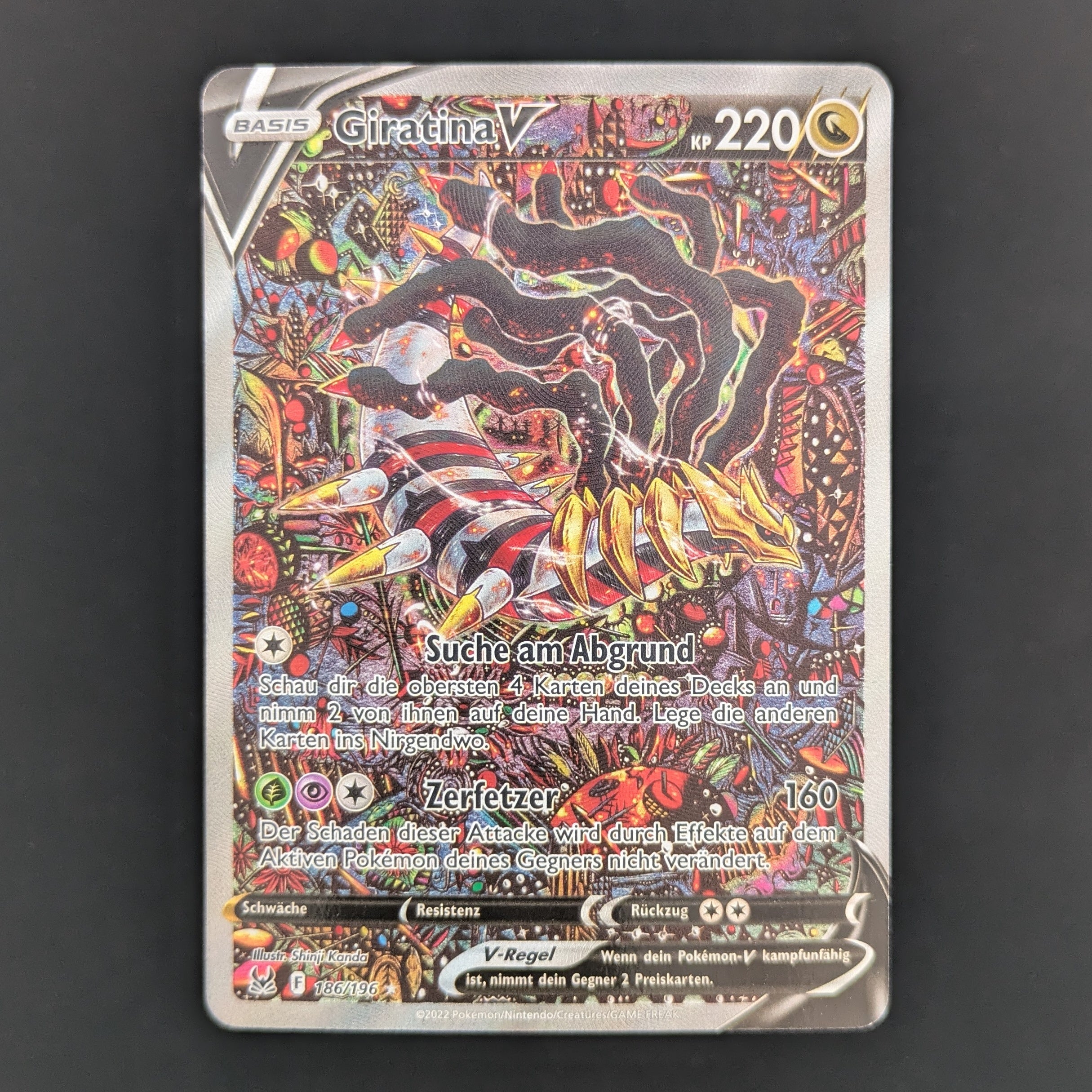 Giratina V (LOR 186) - Lost Origin - German - EX