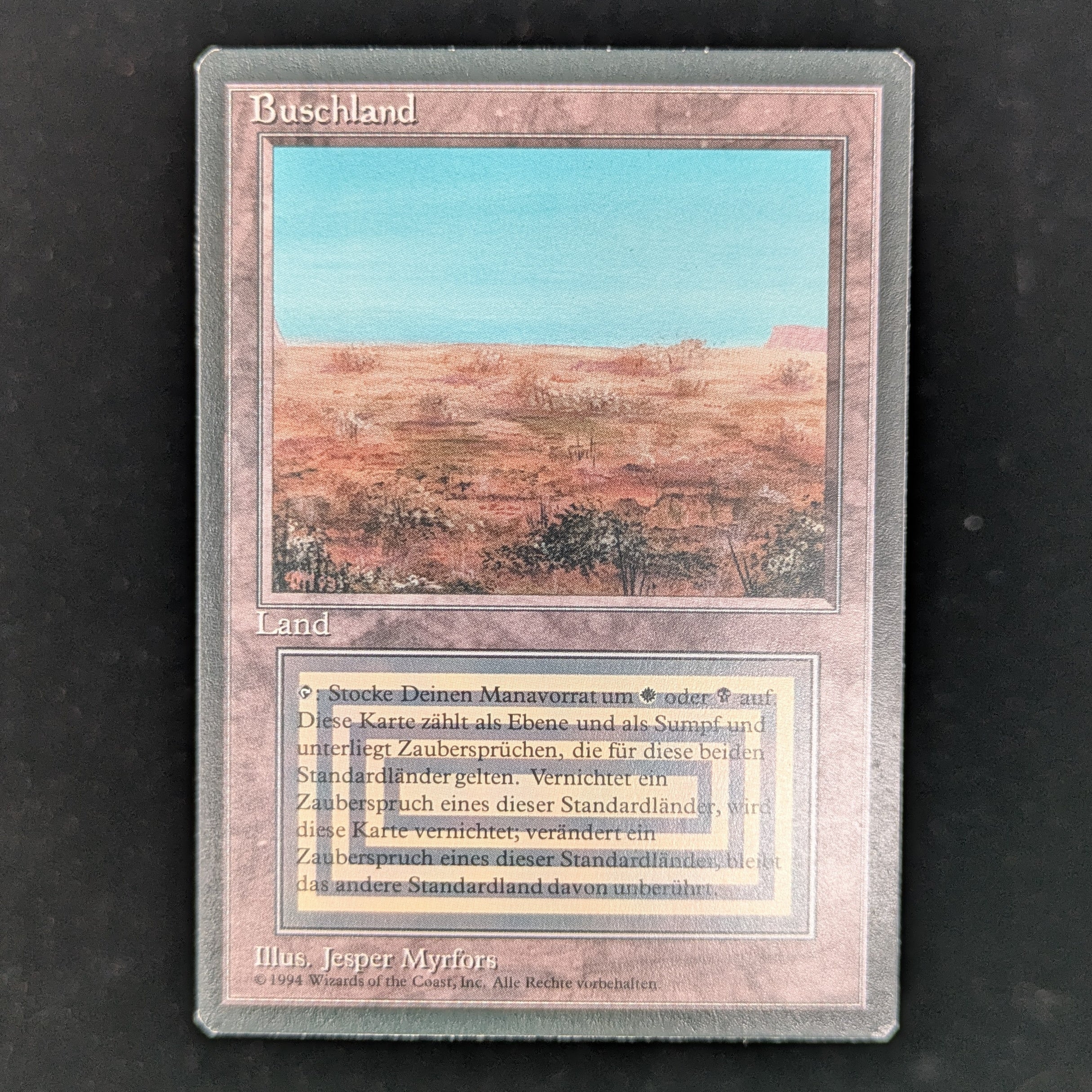 MTG Singles - Scrubland - Foreign Black Bordered - German - EX - 35649