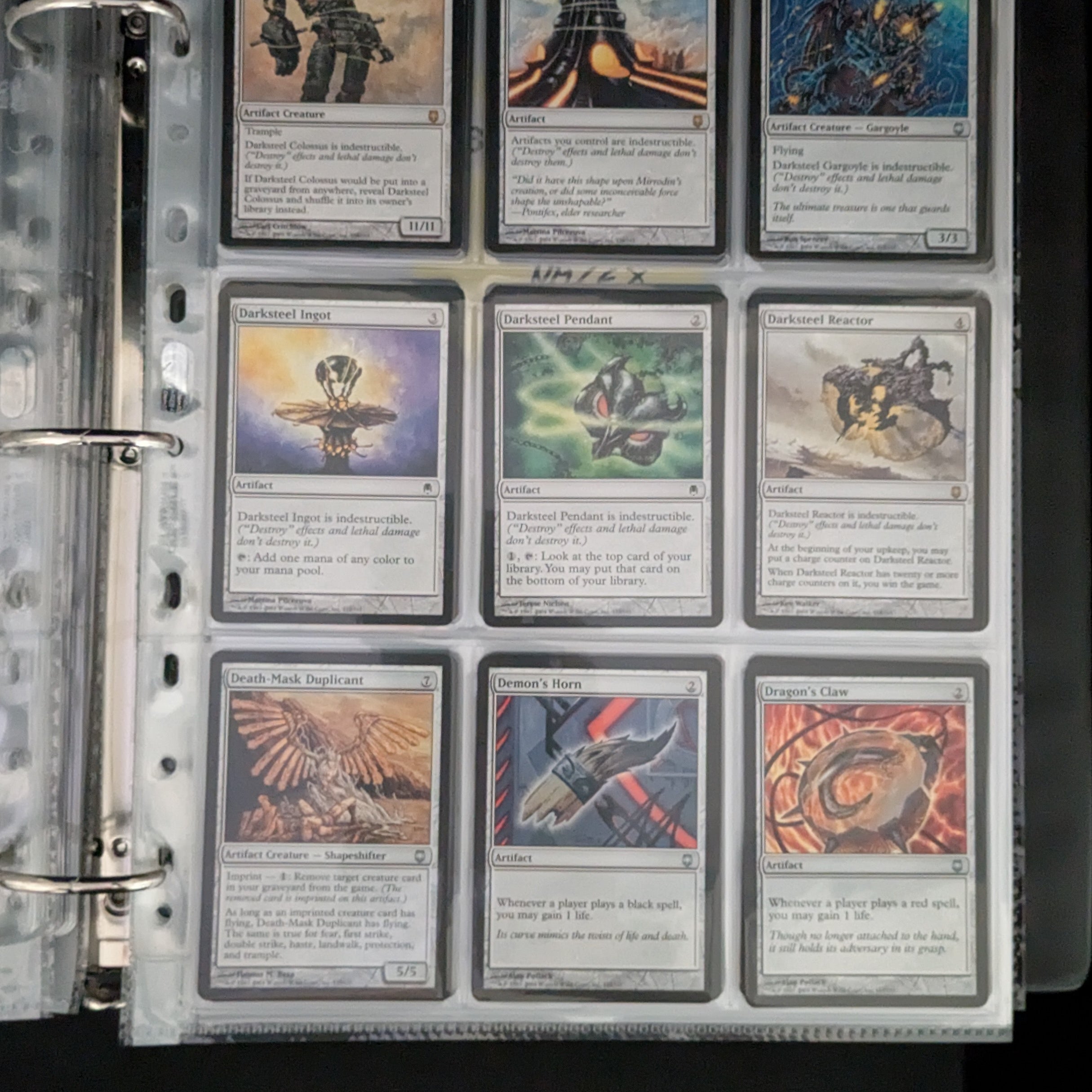 Darksteel Full Set - Darksteel - English - NM-EX - 9 Pocket Pages