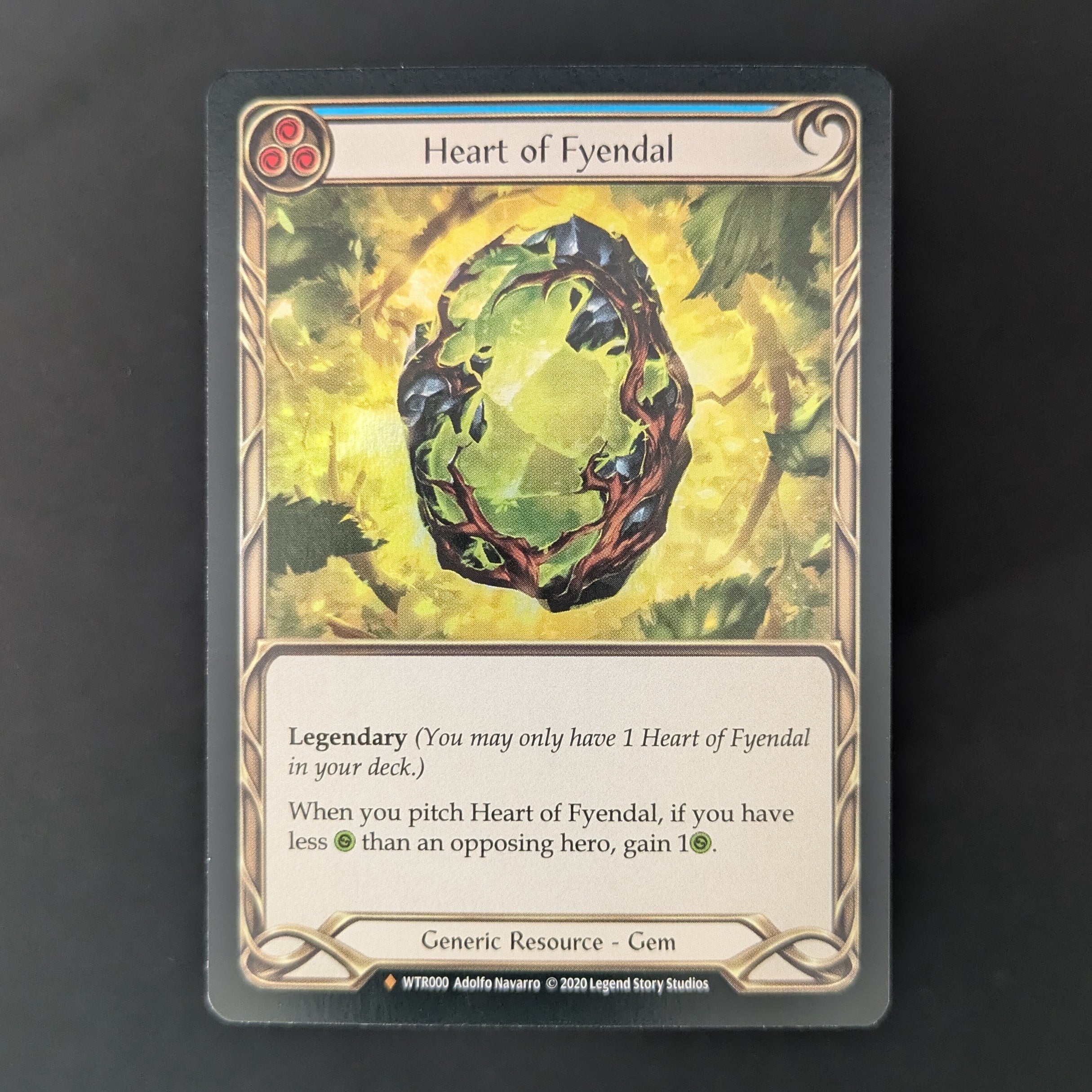 FAB Singles - Heart of Fyendal (Rainbow Foil) - Welcome to Rathe - Unlimited - English - NM -
