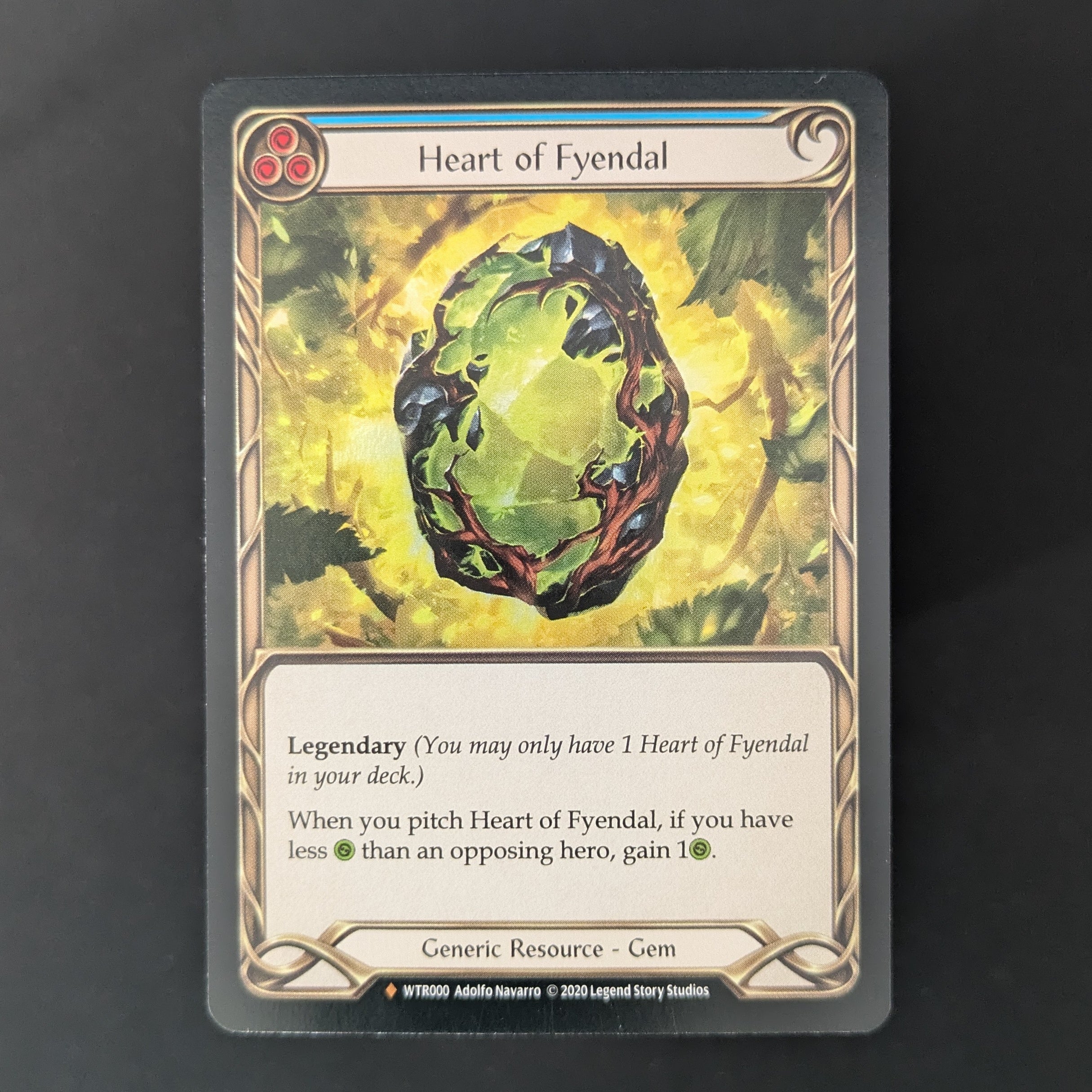 FAB Singles - Heart of Fyendal (Rainbow Foil) - Welcome to Rathe - Unlimited - English - NM -