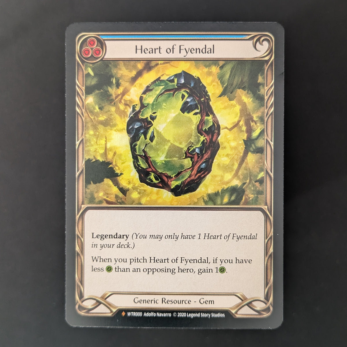 FAB Singles - Heart of Fyendal (Rainbow Foil) - Welcome to Rathe - Unlimited - English - EX -