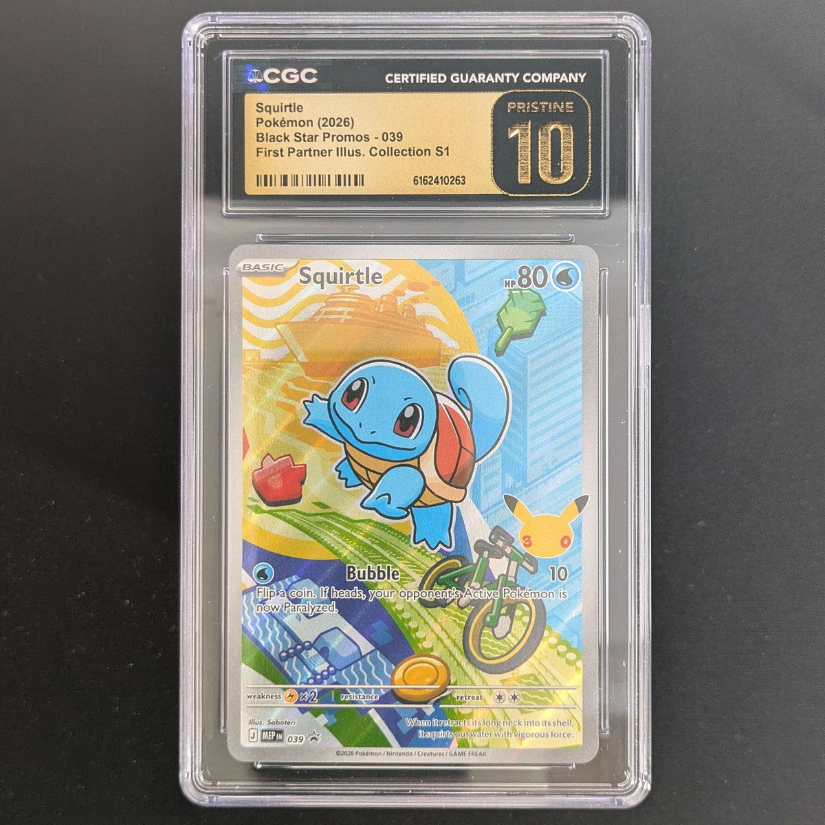 Squirtle (MEP 39) - MEP Black Star Promos - English - CGC 10